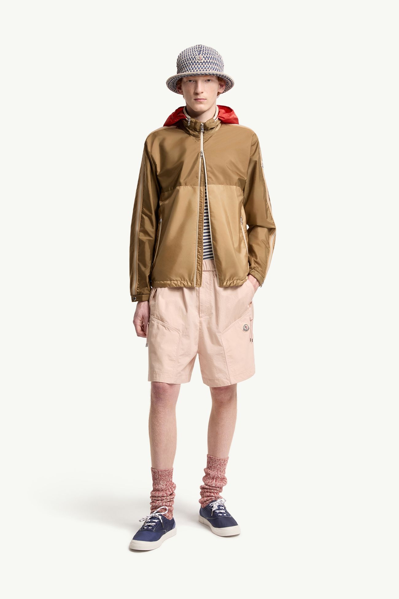 Veste de pluie Morenc à capuche Hommes Beige Moncler 0
