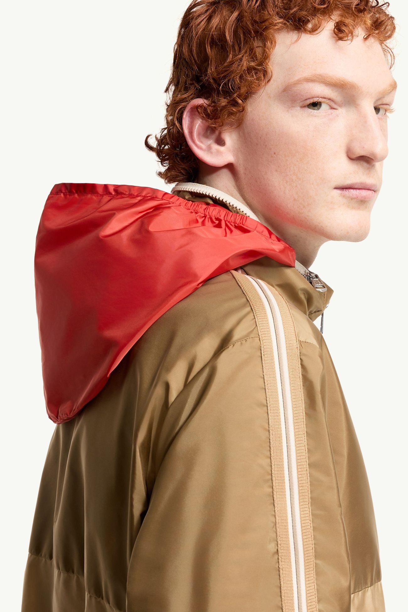 Morenc Hooded Rain Jacket Men Beige Moncler 5
