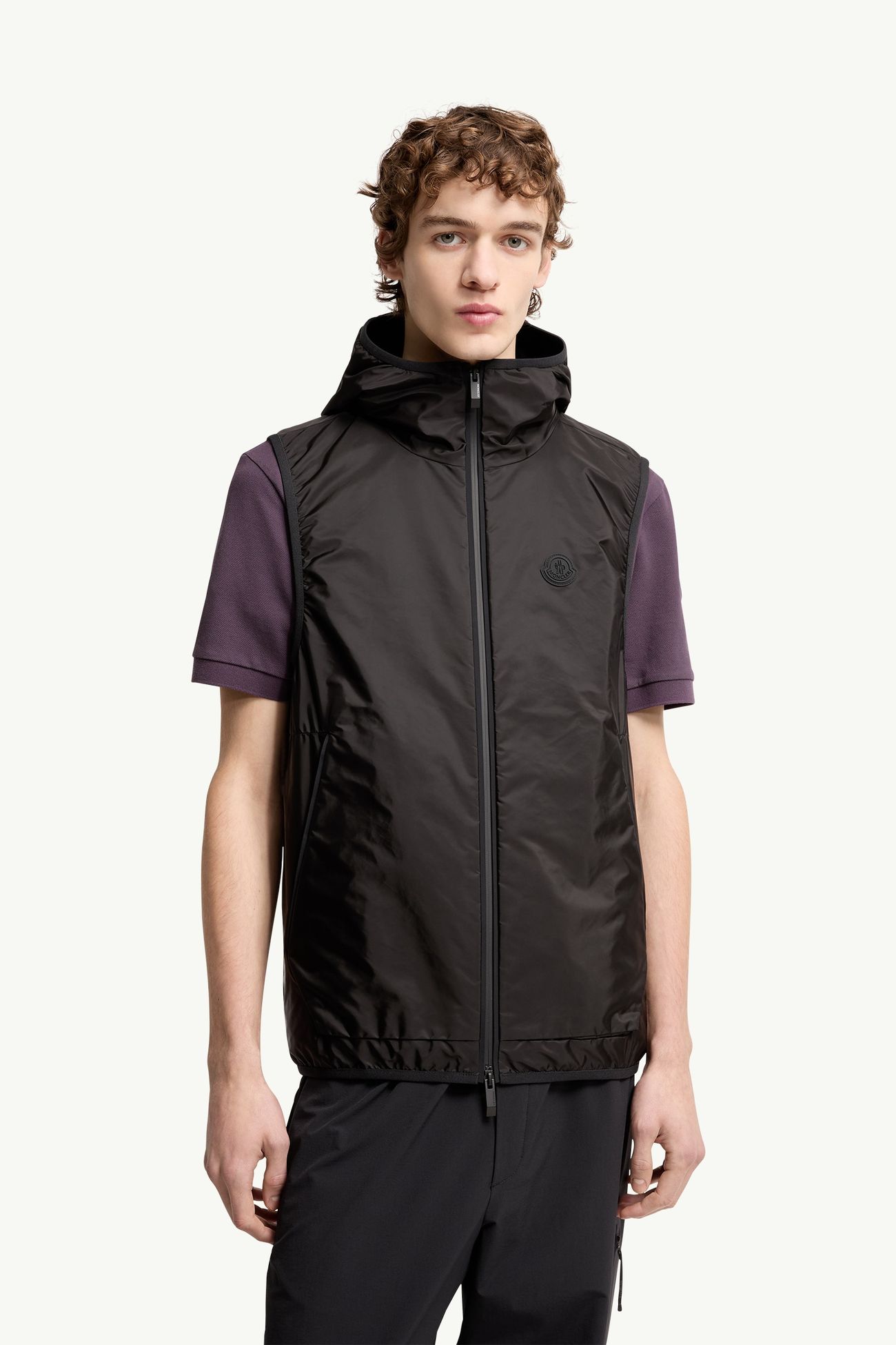 Gilet con cappuccio Moretan Uomo Nero Moncler 3