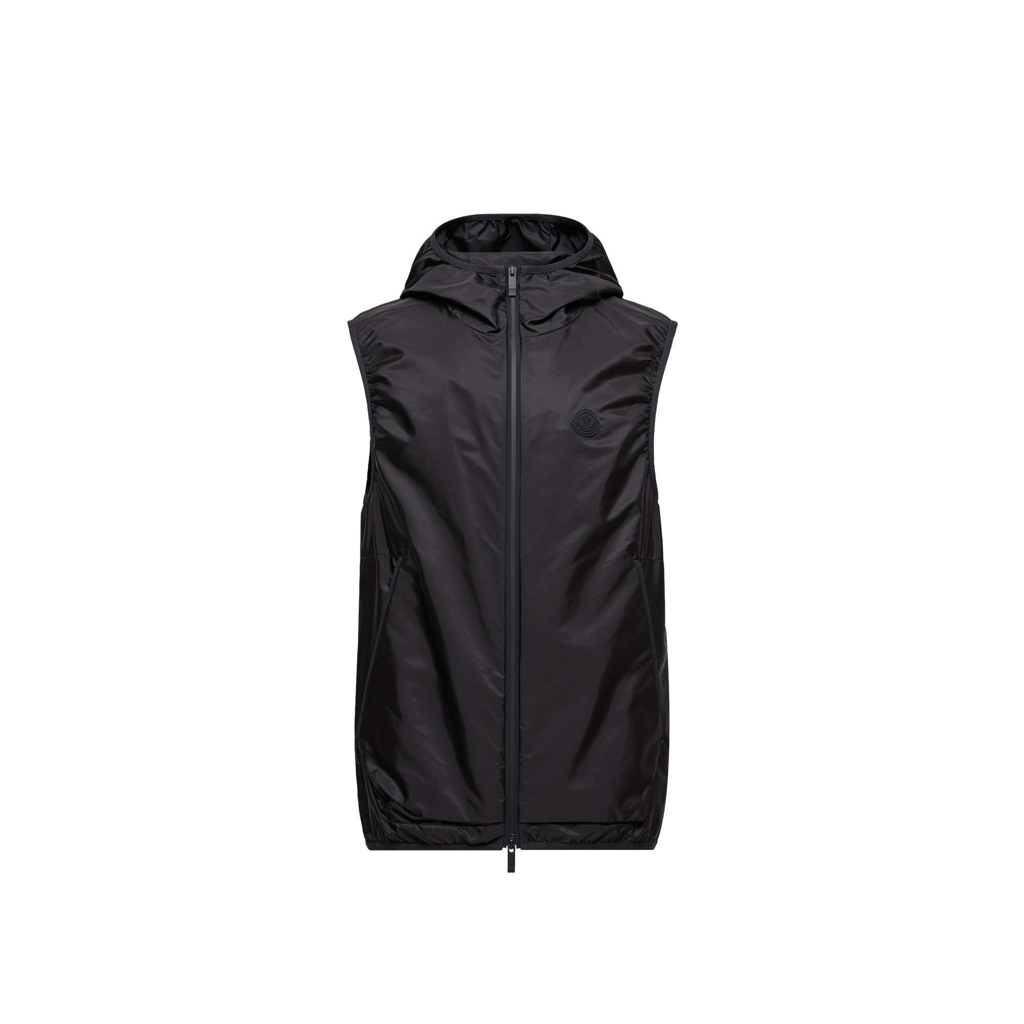Moncler   Moretan Hooded Gilet for Men in Black, Size: 42