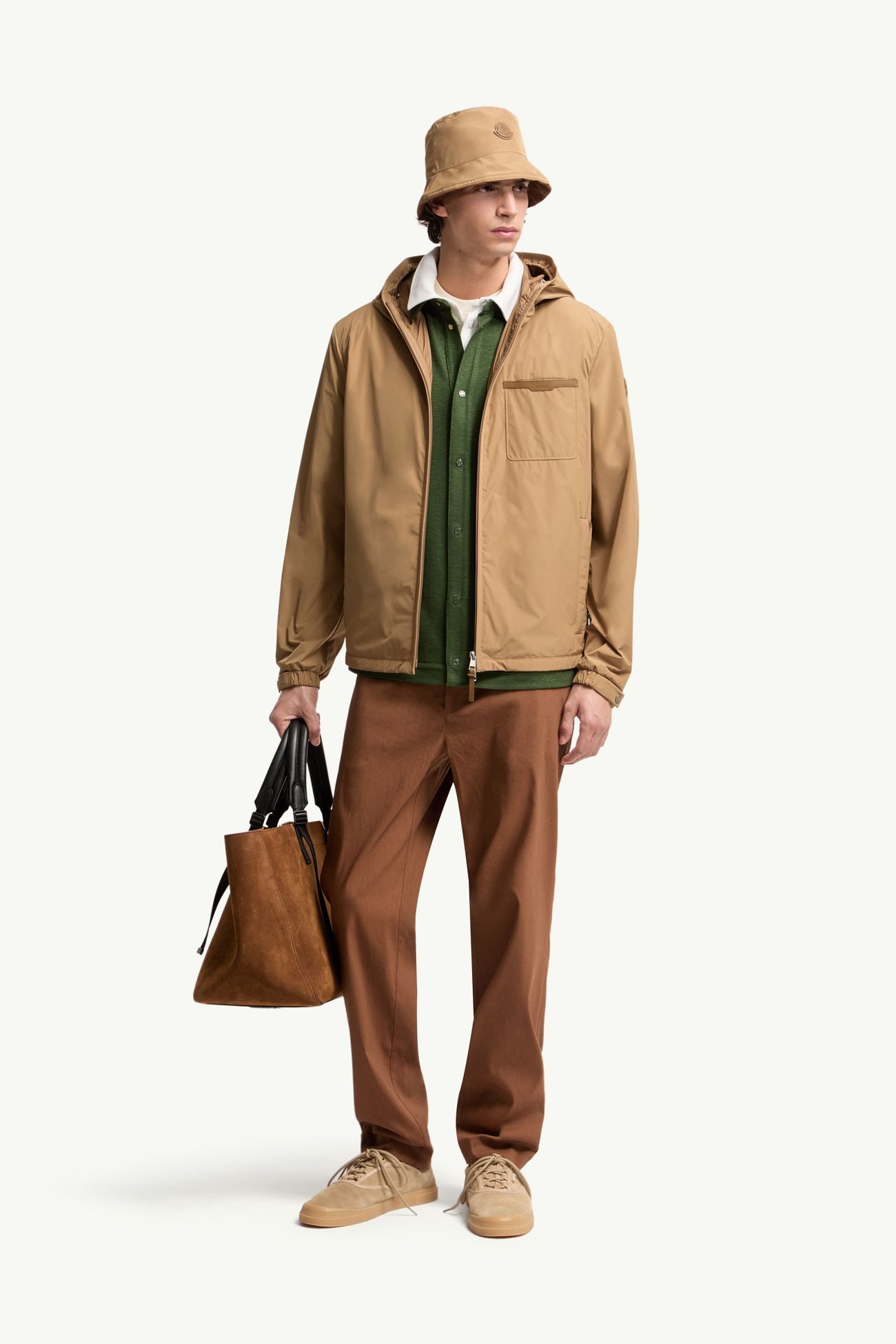 Coupe-vent Gascoyne à capuche Hommes Beige Moncler 0