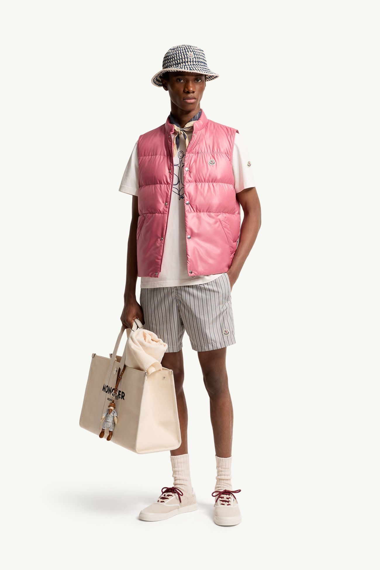 Restigo ベスト メンズ ブライトピンク Moncler 0