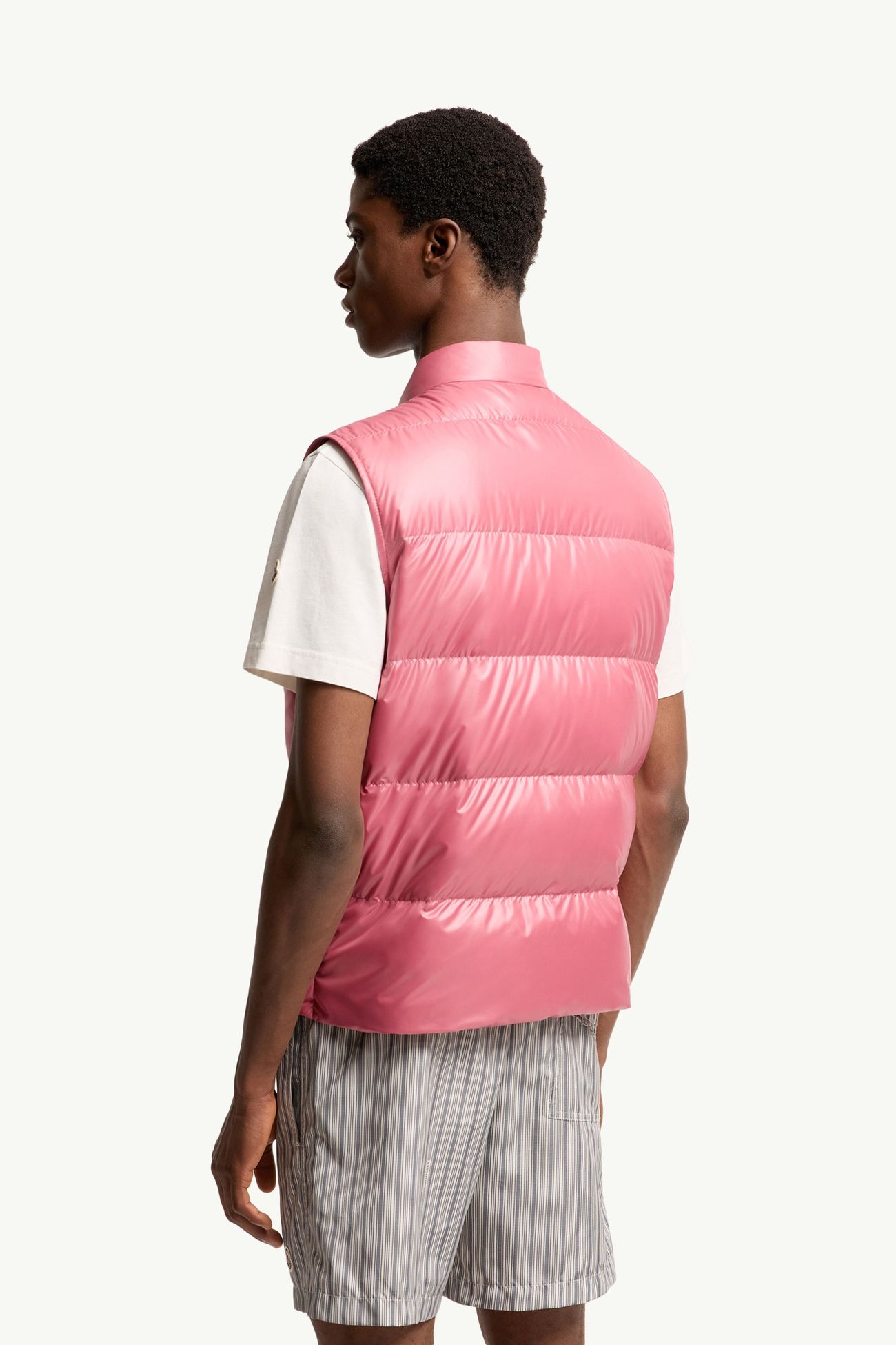 Chaleco plumífero Restigo Hombre Rosado encendido Moncler 4