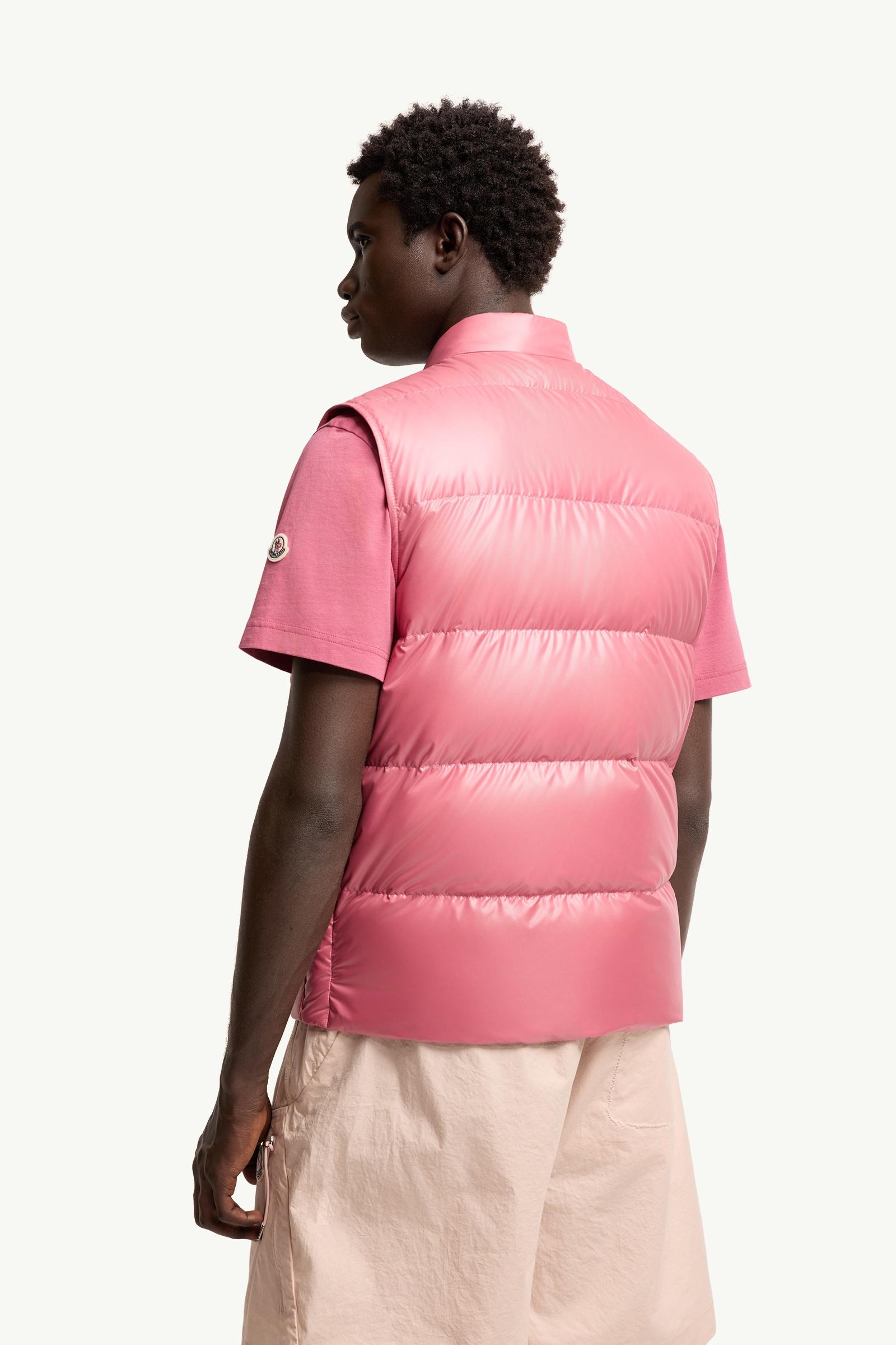 Bright Pink Restigo Down Vest - Vests for Men | Moncler US