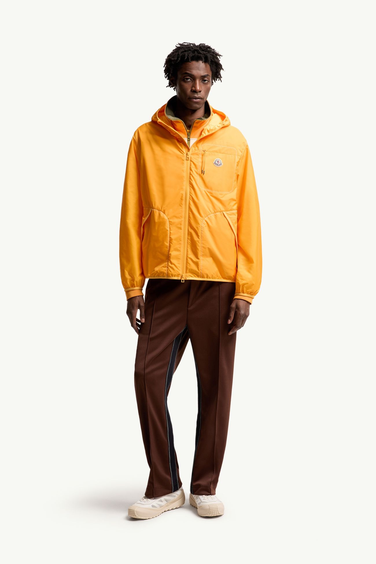 Coupe-vent à capuche Terche Hommes Jaune Moncler 0