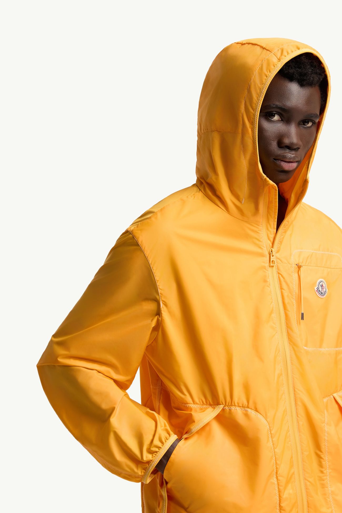 Terche Kapuzen-Windjacke Herren Gelb Moncler 5