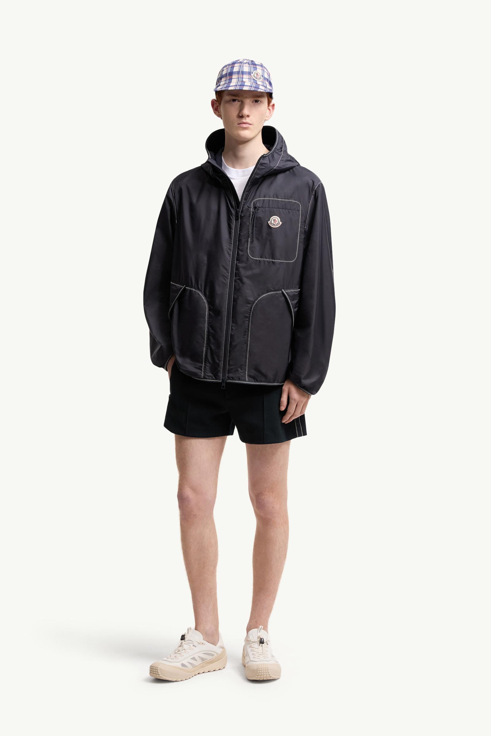 Night Blue Terche Hooded Jacket - Windbreakers & Raincoats for Men