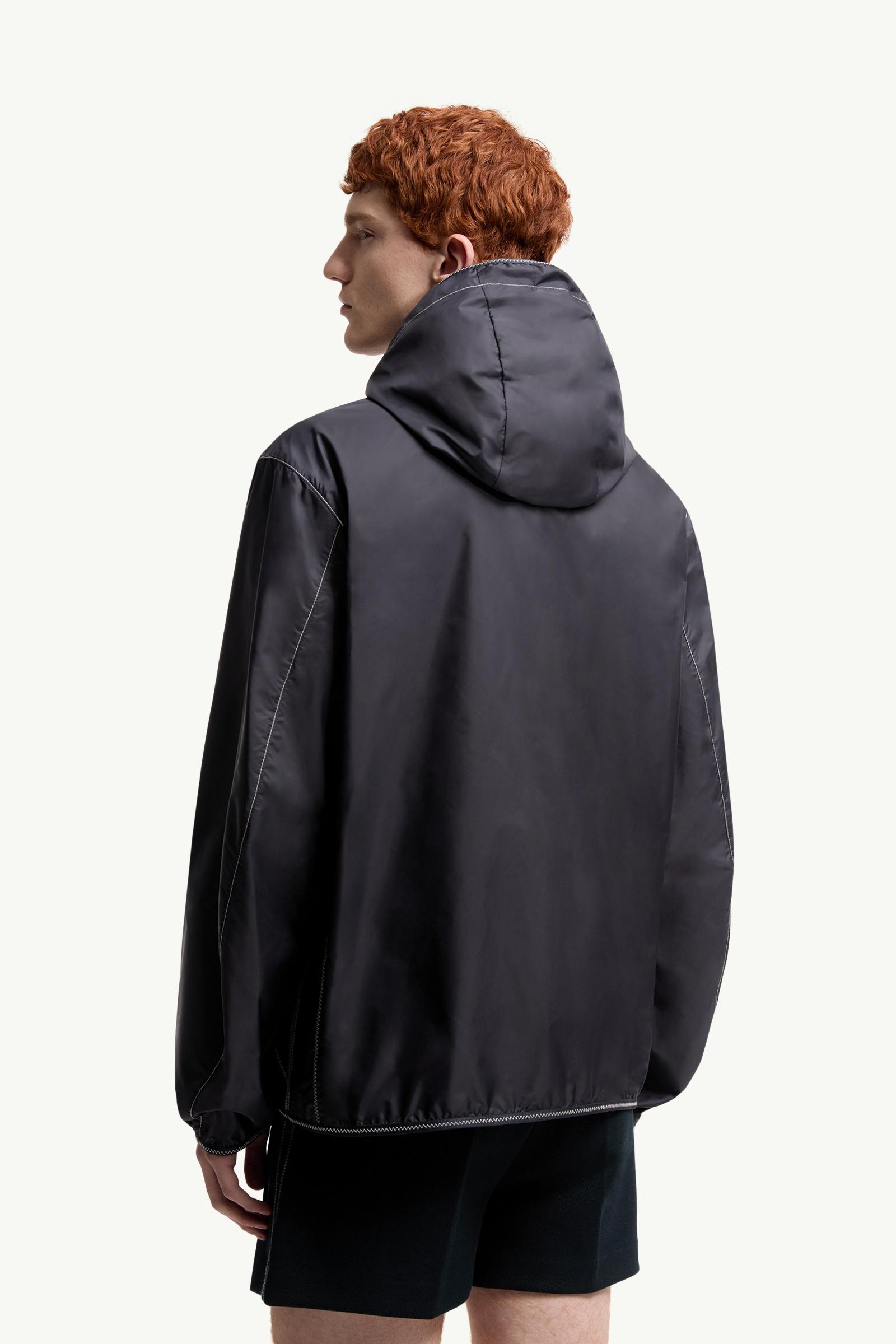 Night Blue Terche Hooded Jacket - Windbreakers & Raincoats for Men