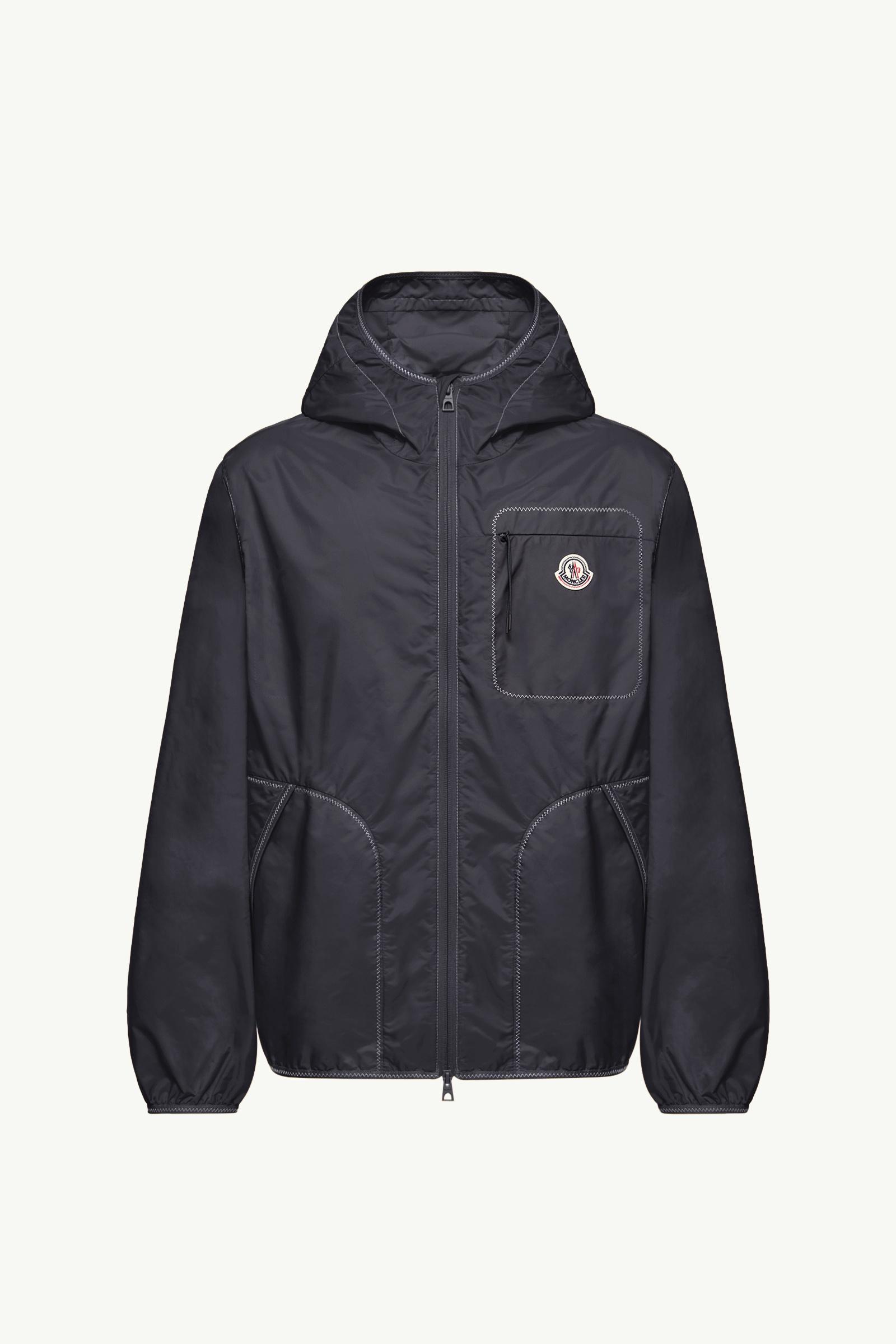 Night Blue Terche Hooded Windbreaker - Windbreakers & Raincoats
