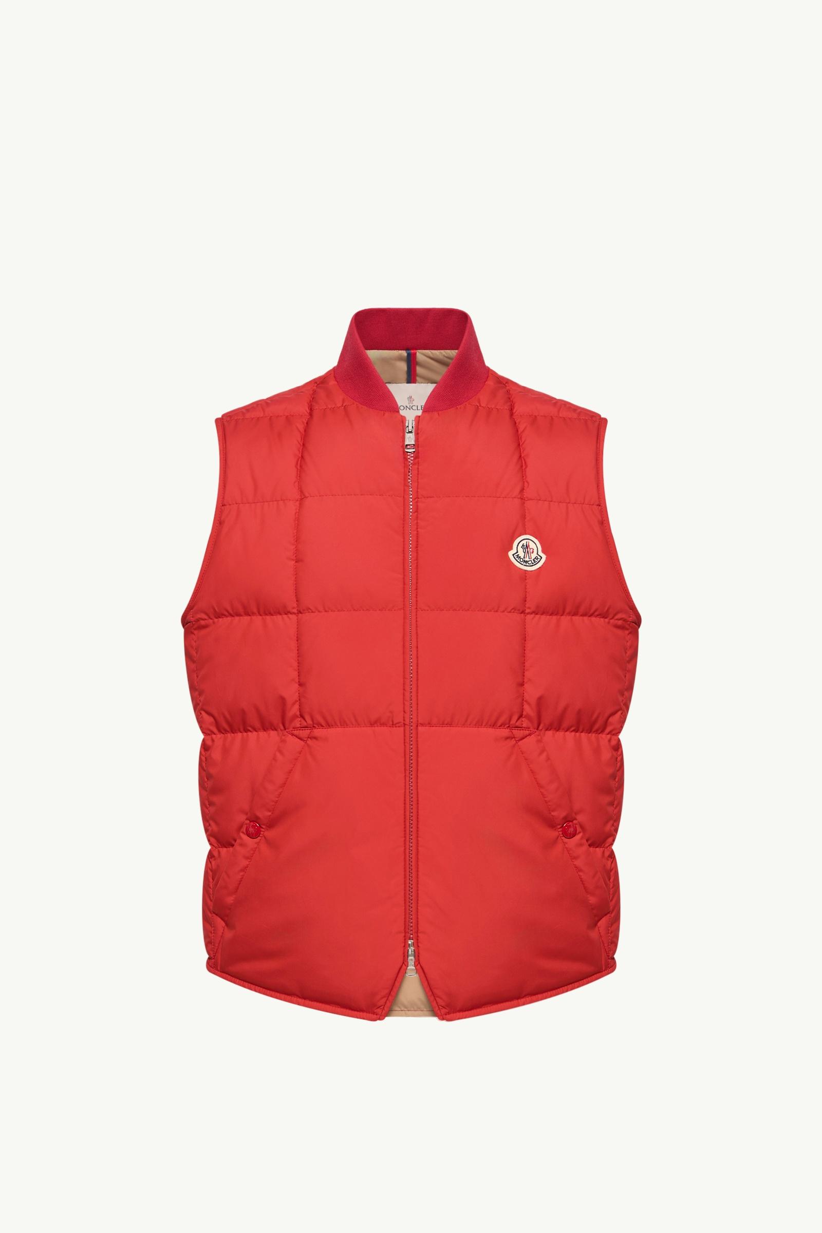 Elberton Square-Quilted Down Gilet Men Red Moncler, 1 of 0
