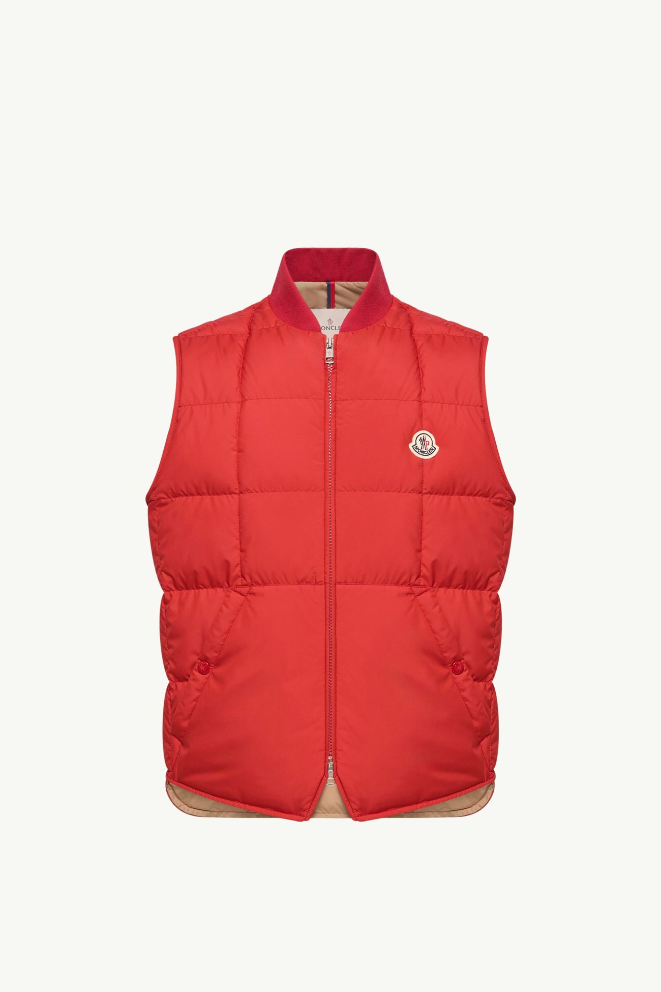 Elberton quadratisch gesteppte Daunenweste Herren Rot Moncler 2