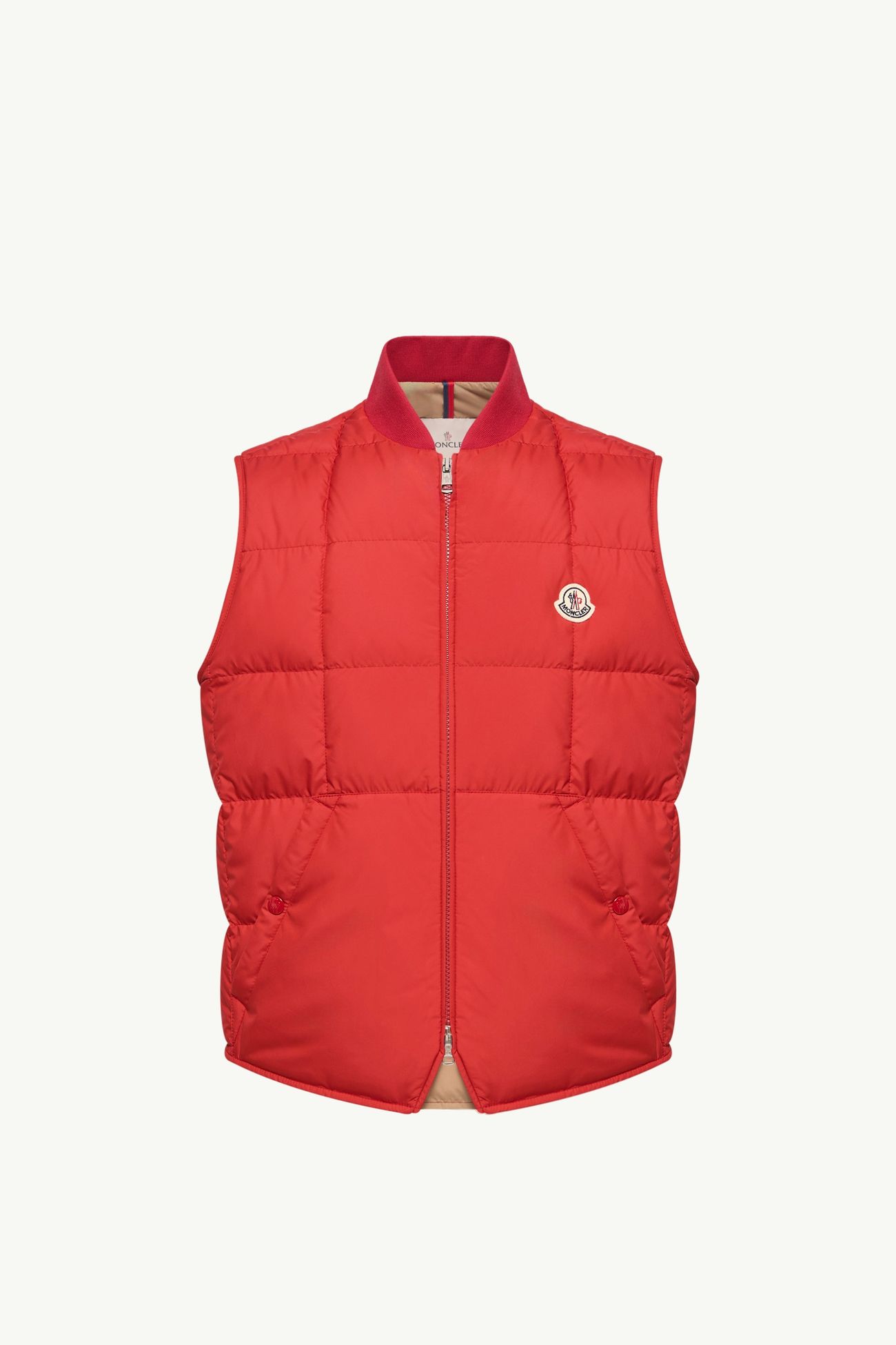 Elberton 스퀘어 퀼팅 다운 베스트 남성 레드 Moncler 2