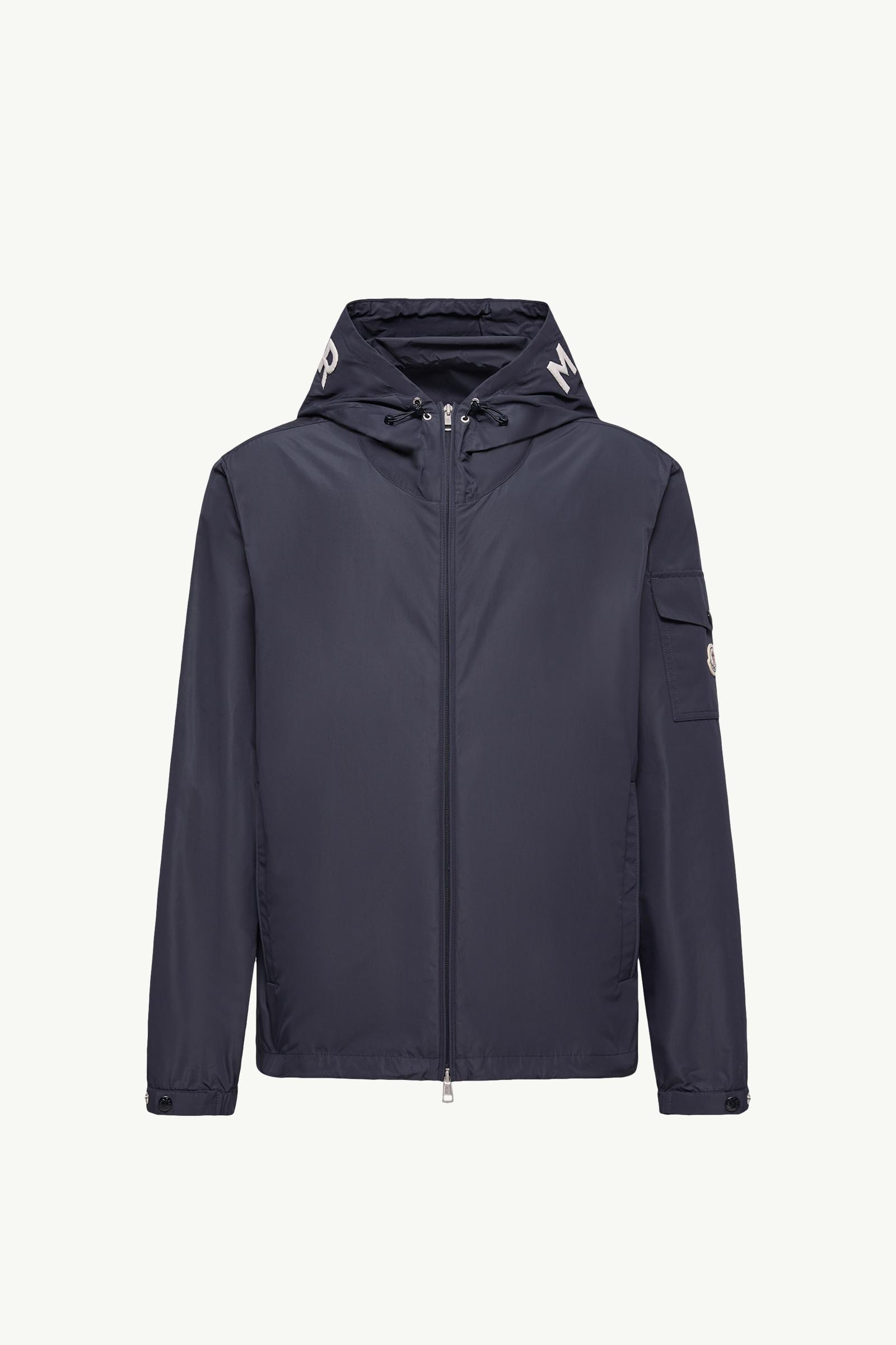 MONCLER ネイビー ブルゾン ネイビーブルー Sassiereジャケット : ウインドブレーカーとレイン