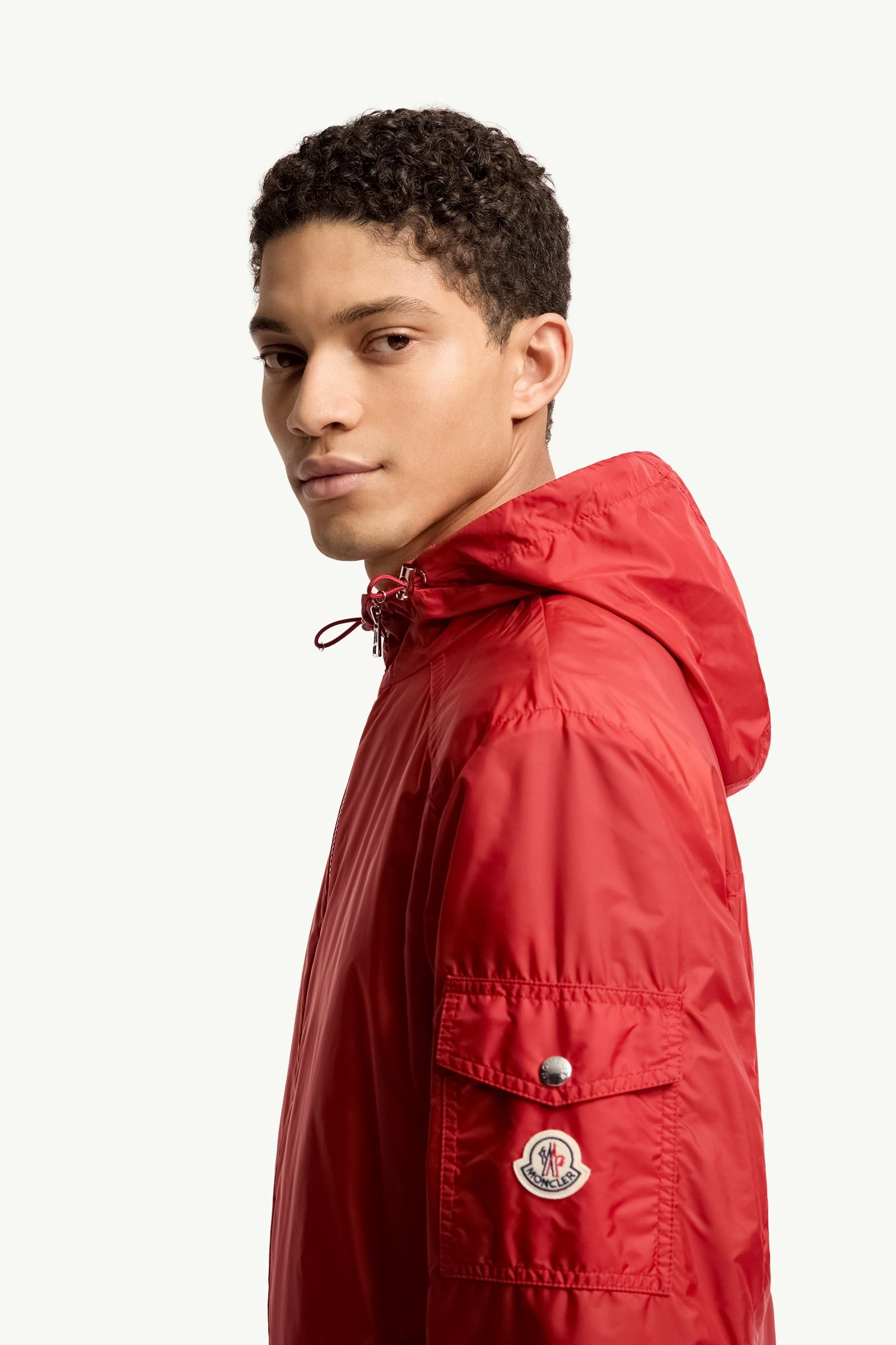 Red Etiache Hooded Jacket - Windbreakers & Raincoats for Men