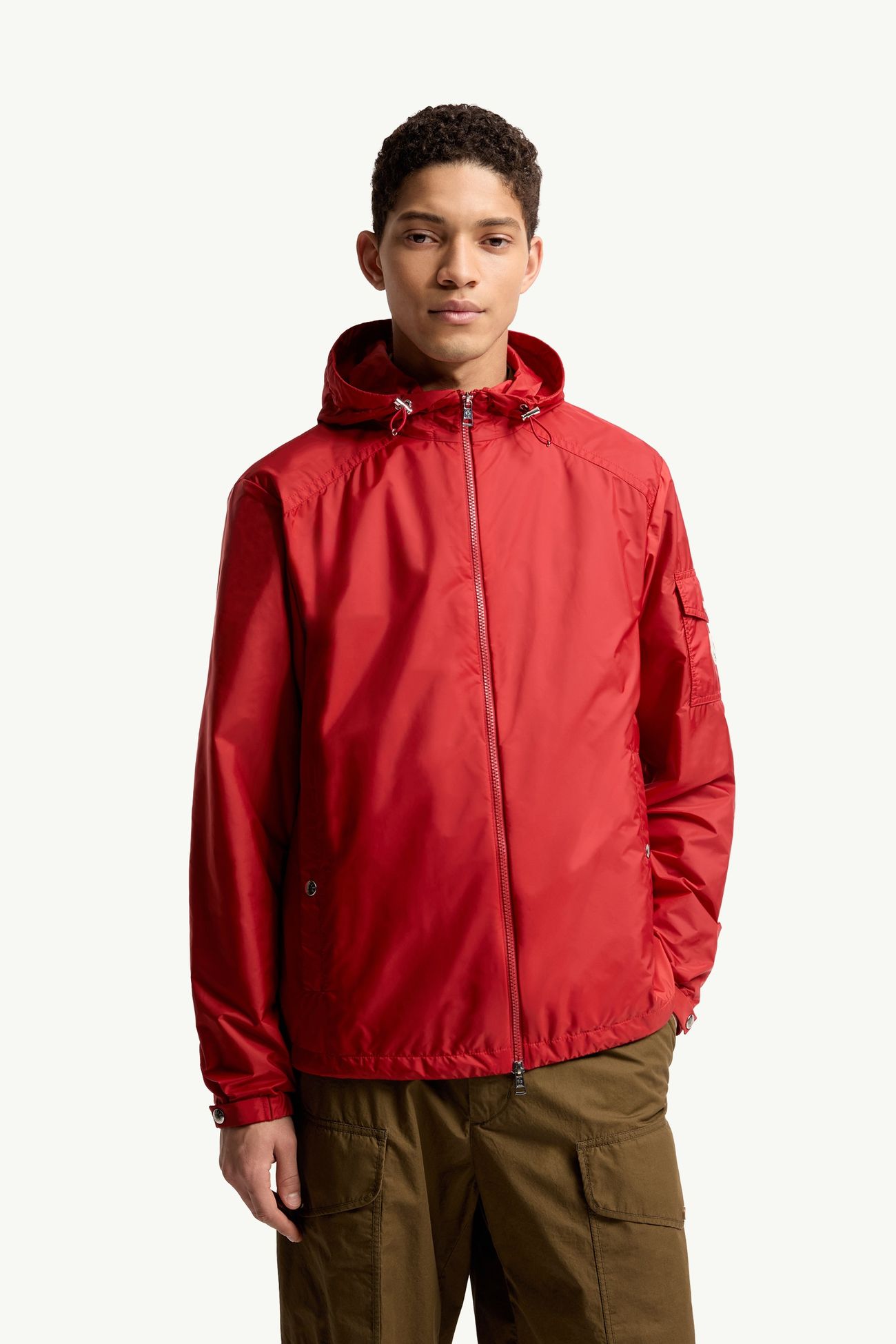 Etiache Hooded Rain Jacket Men Red Moncler 3