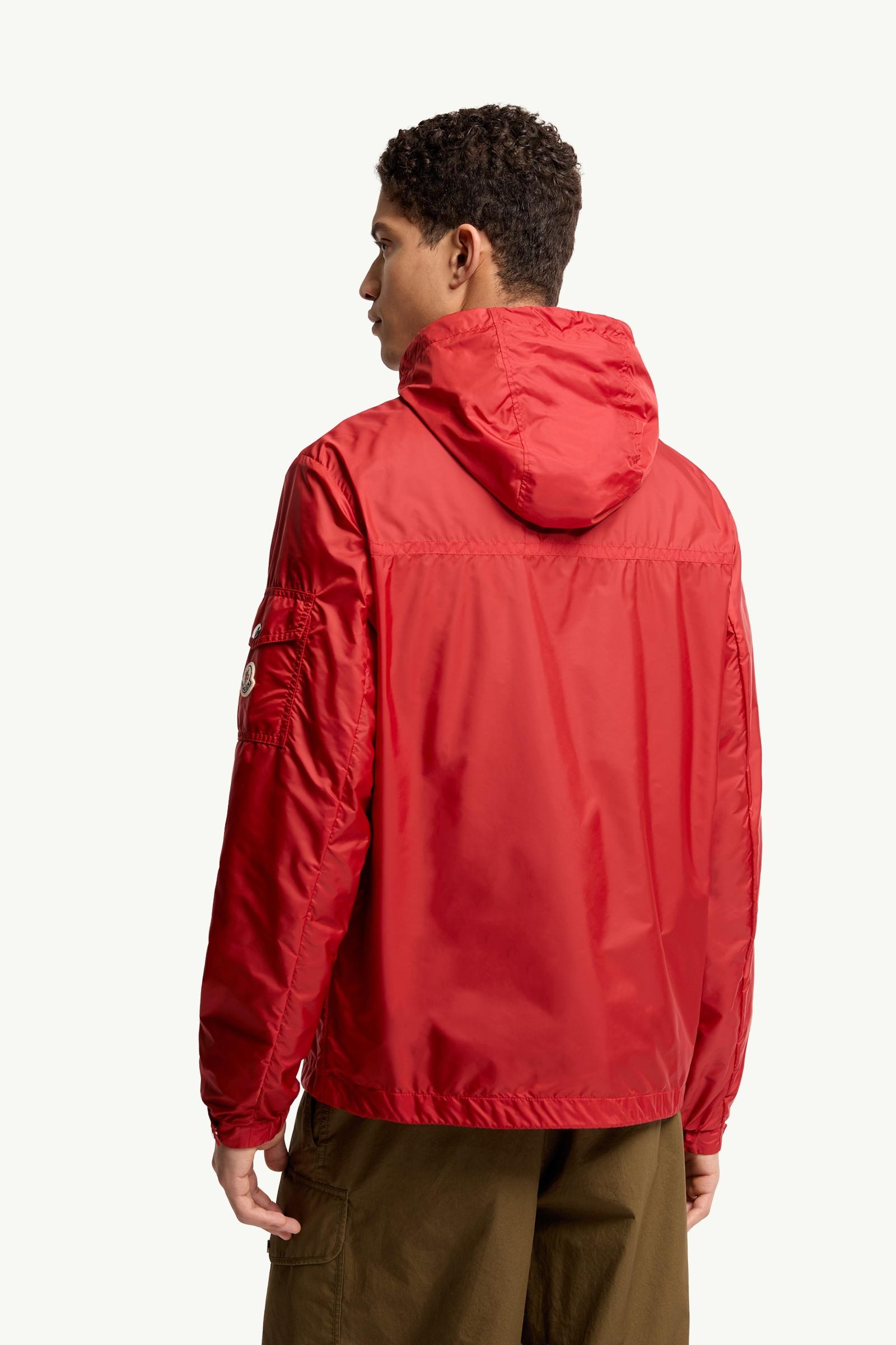 Red Etiache Hooded Jacket - Windbreakers & Raincoats for Men