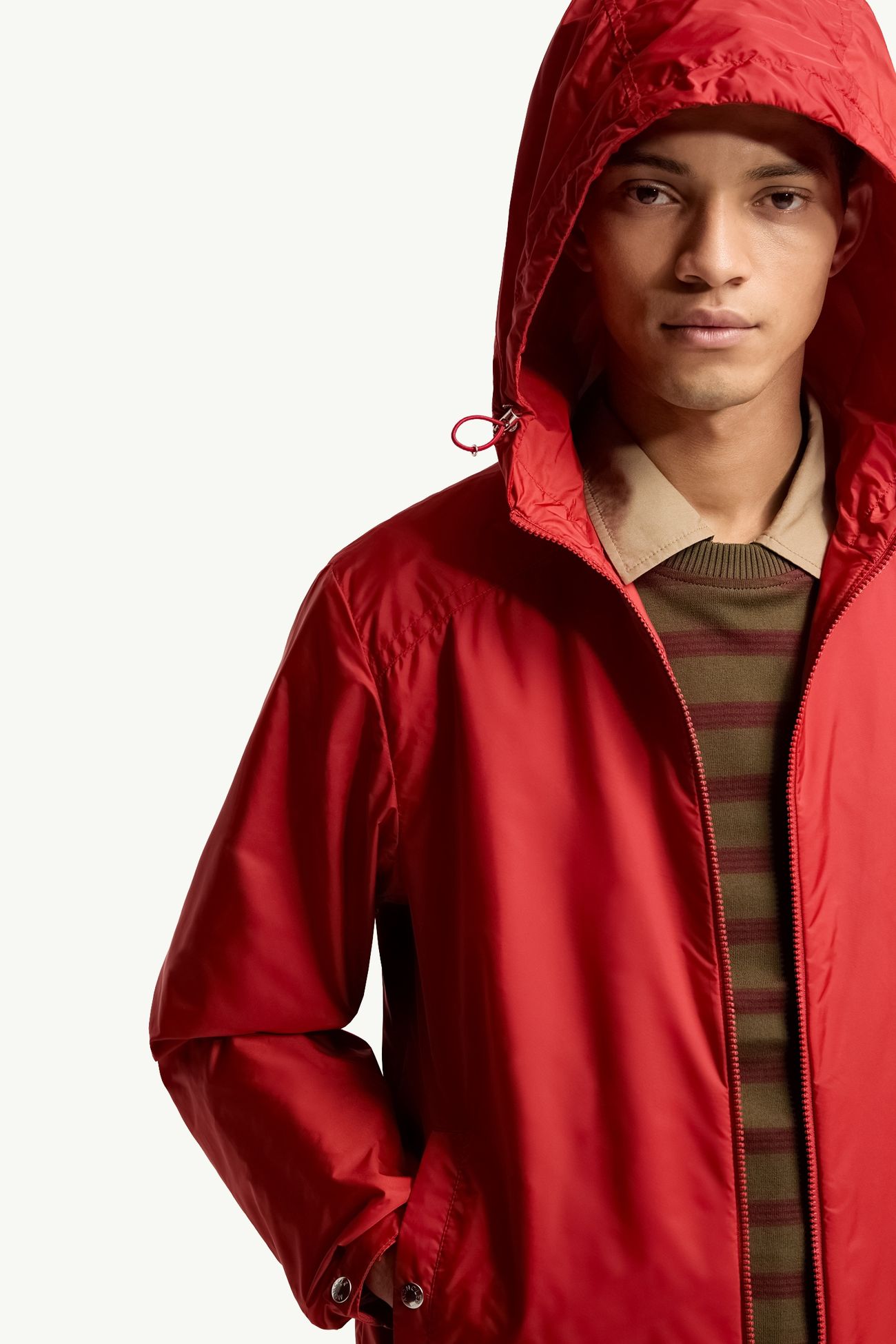 Giacca impermeabile con cappuccio Etiache Uomo Rosso Moncler 5