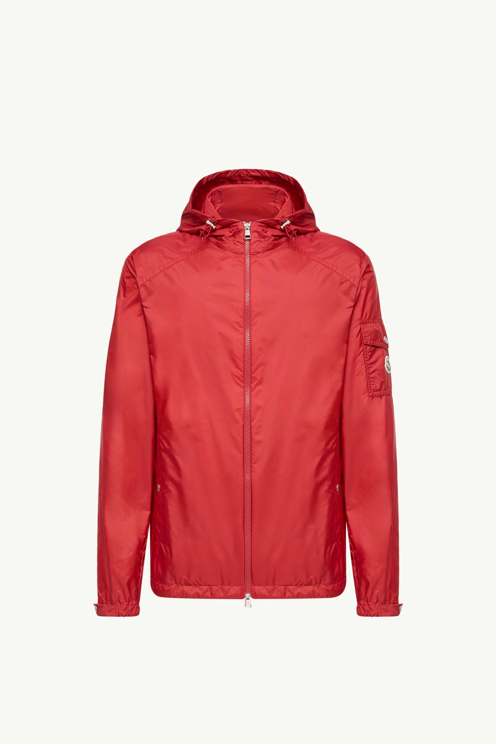Etiache Hooded Rain Jacket Men Red Moncler