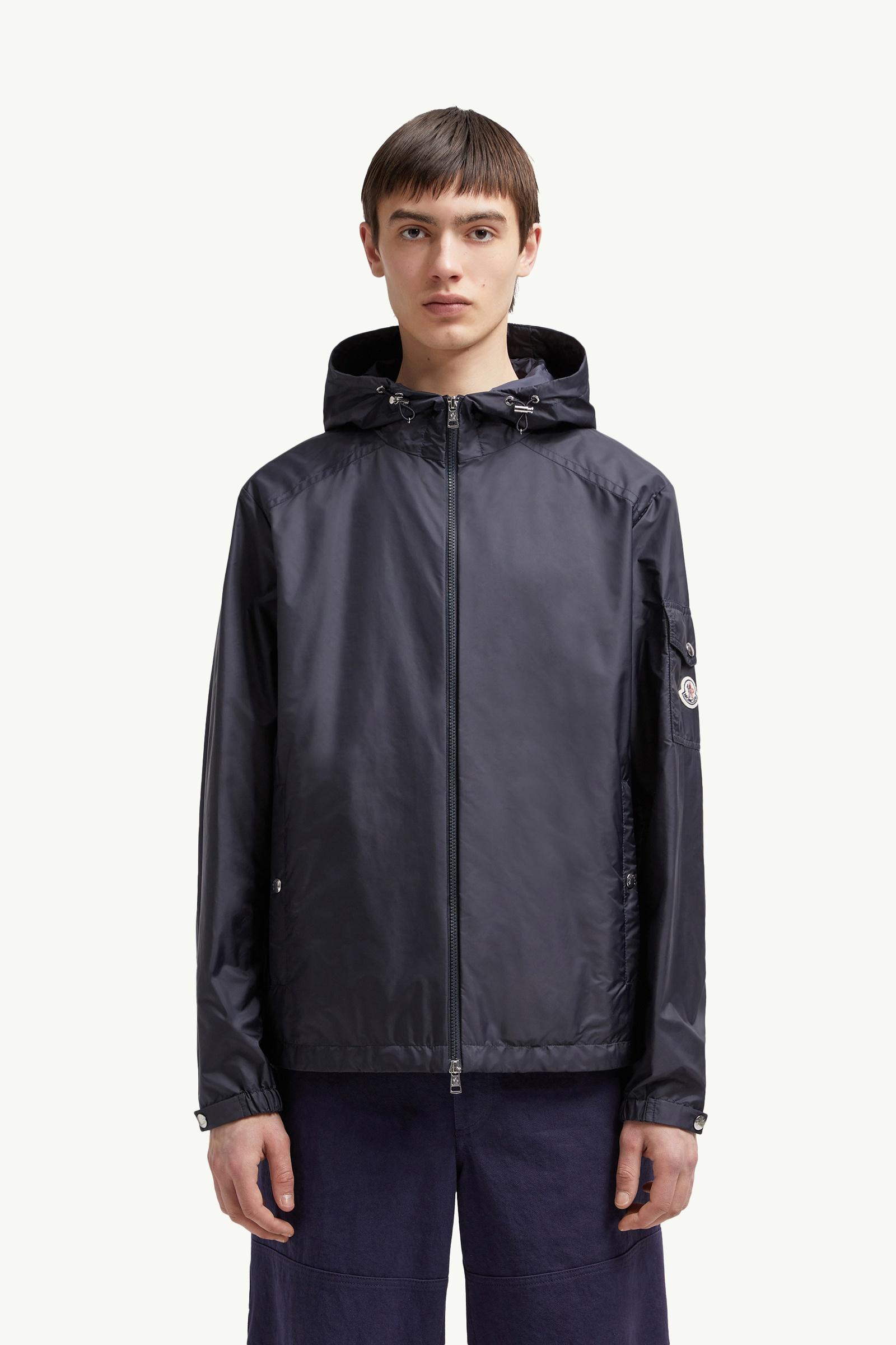 Navy Blue Etiache Hooded Jacket - Windbreakers & Raincoats for Men