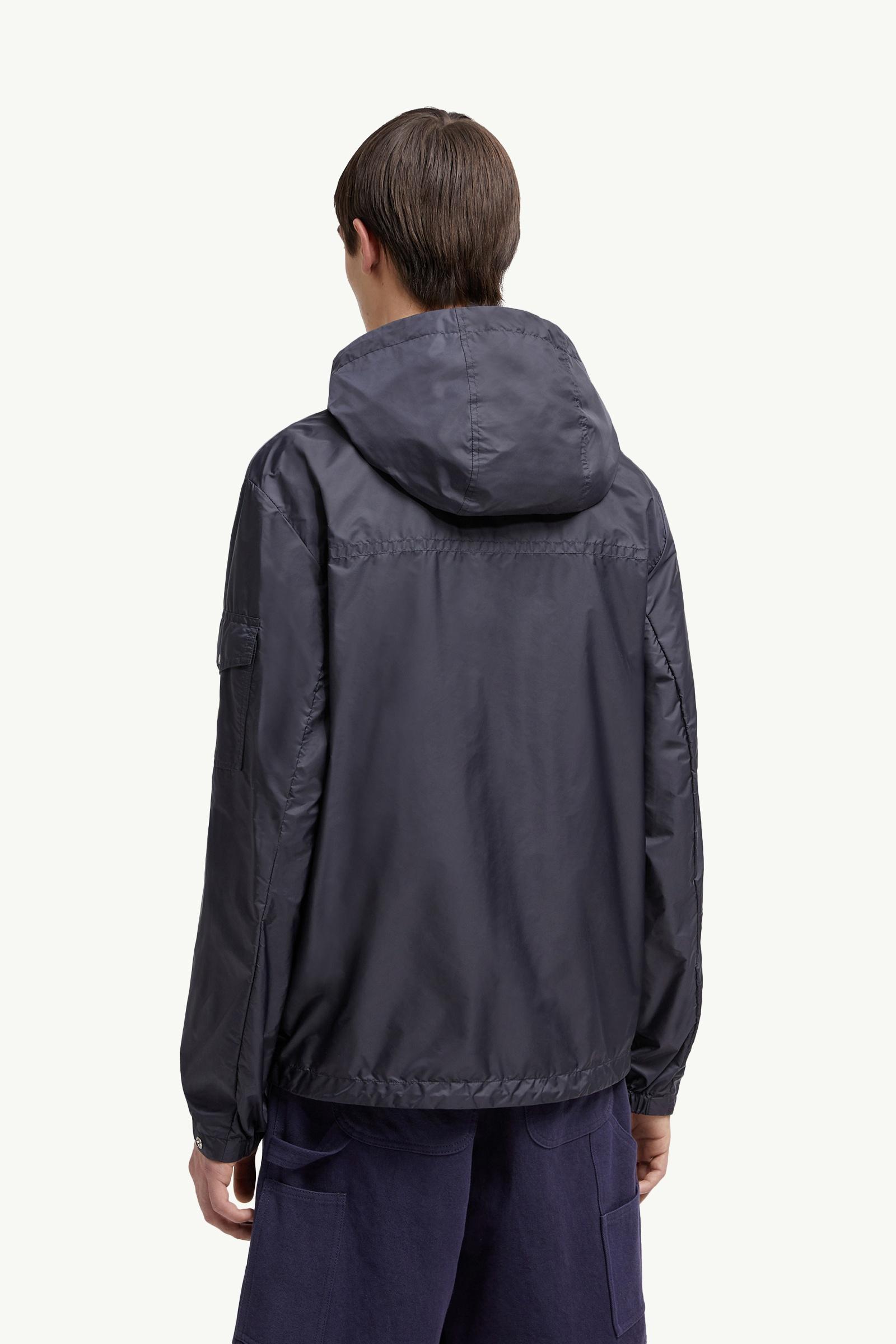 Navy Blue Etiache Hooded Rain Jacket - Windbreakers & Raincoats