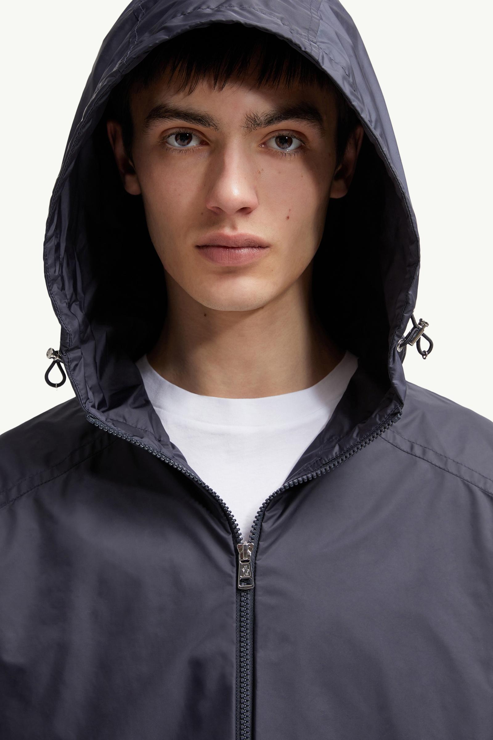 Navy Blue Etiache Hooded Rain Jacket - Windbreakers & Raincoats
