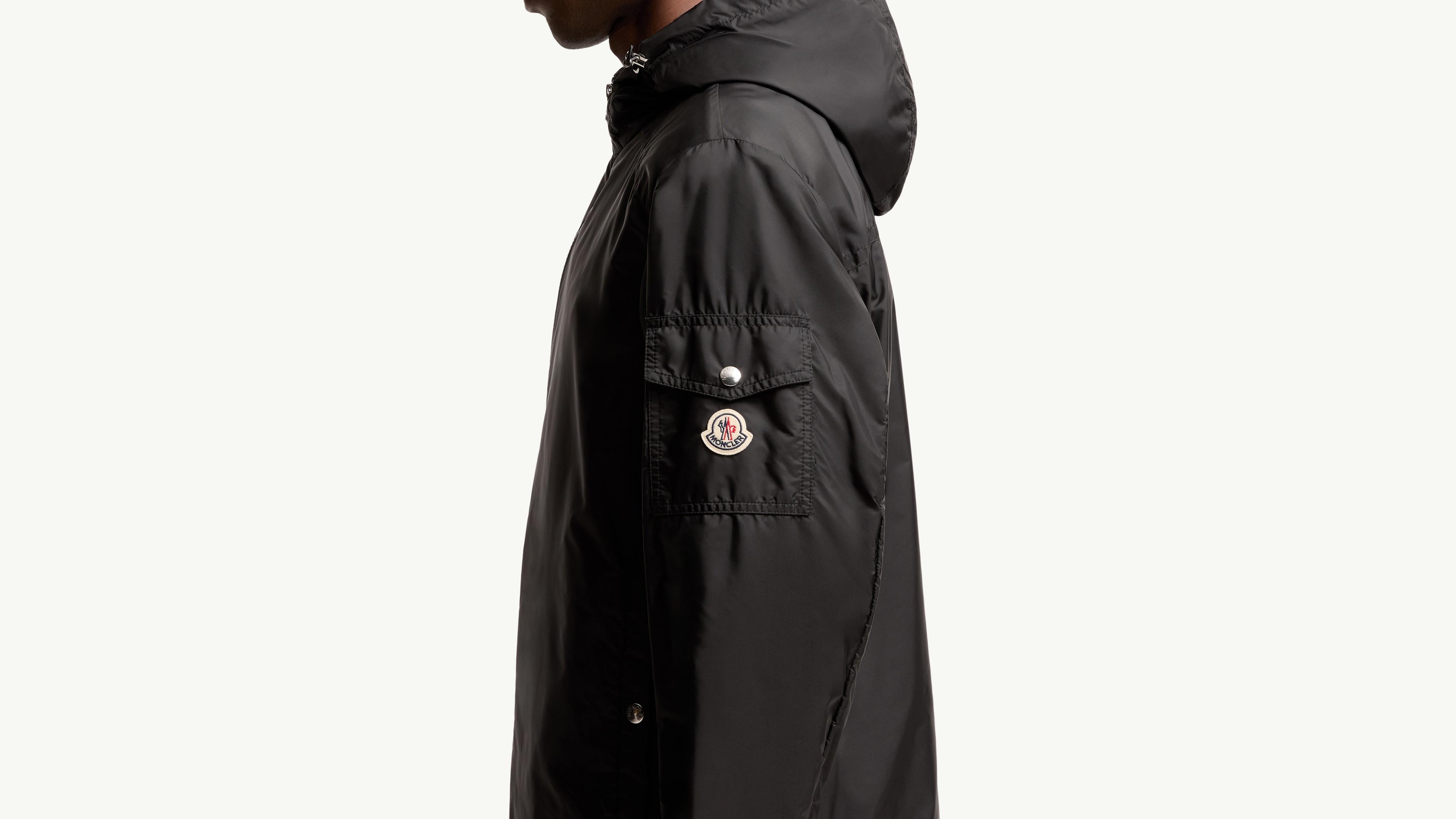 Black Etiache Hooded Jacket - Windbreakers & Raincoats for Men