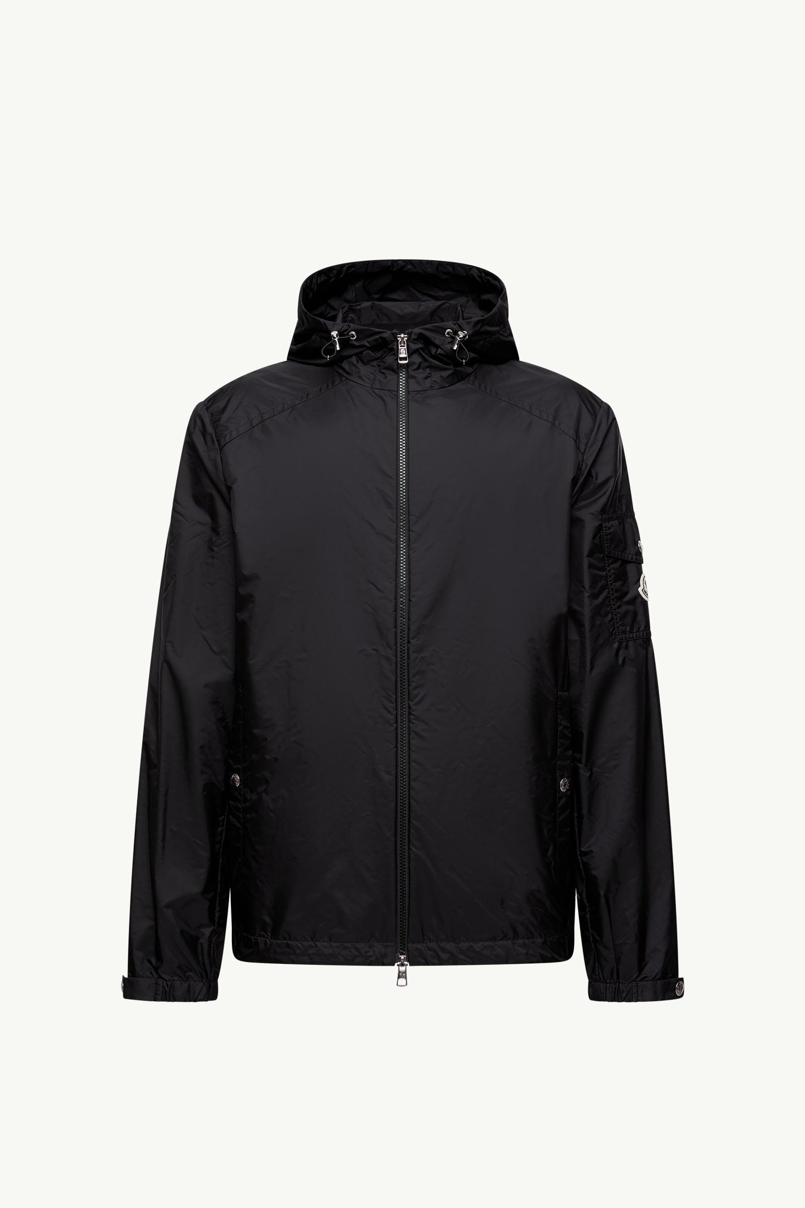 Etiache Hooded Rain Jacket Men Black Moncler