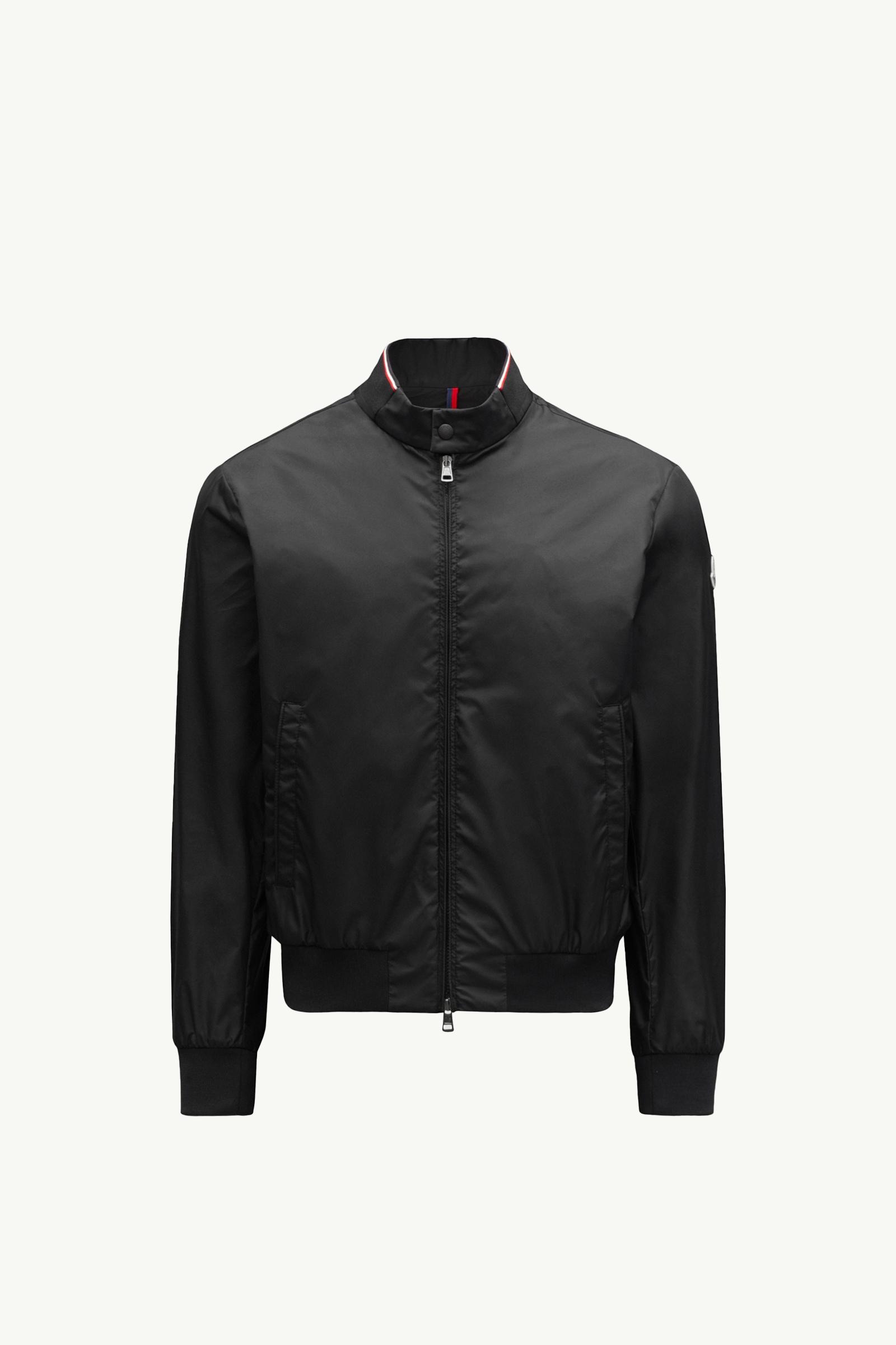 Moncler REPPE ブラック ナイロンジャケット Black Reppe Rain Jacket - Windbreakers & Raincoats for Men