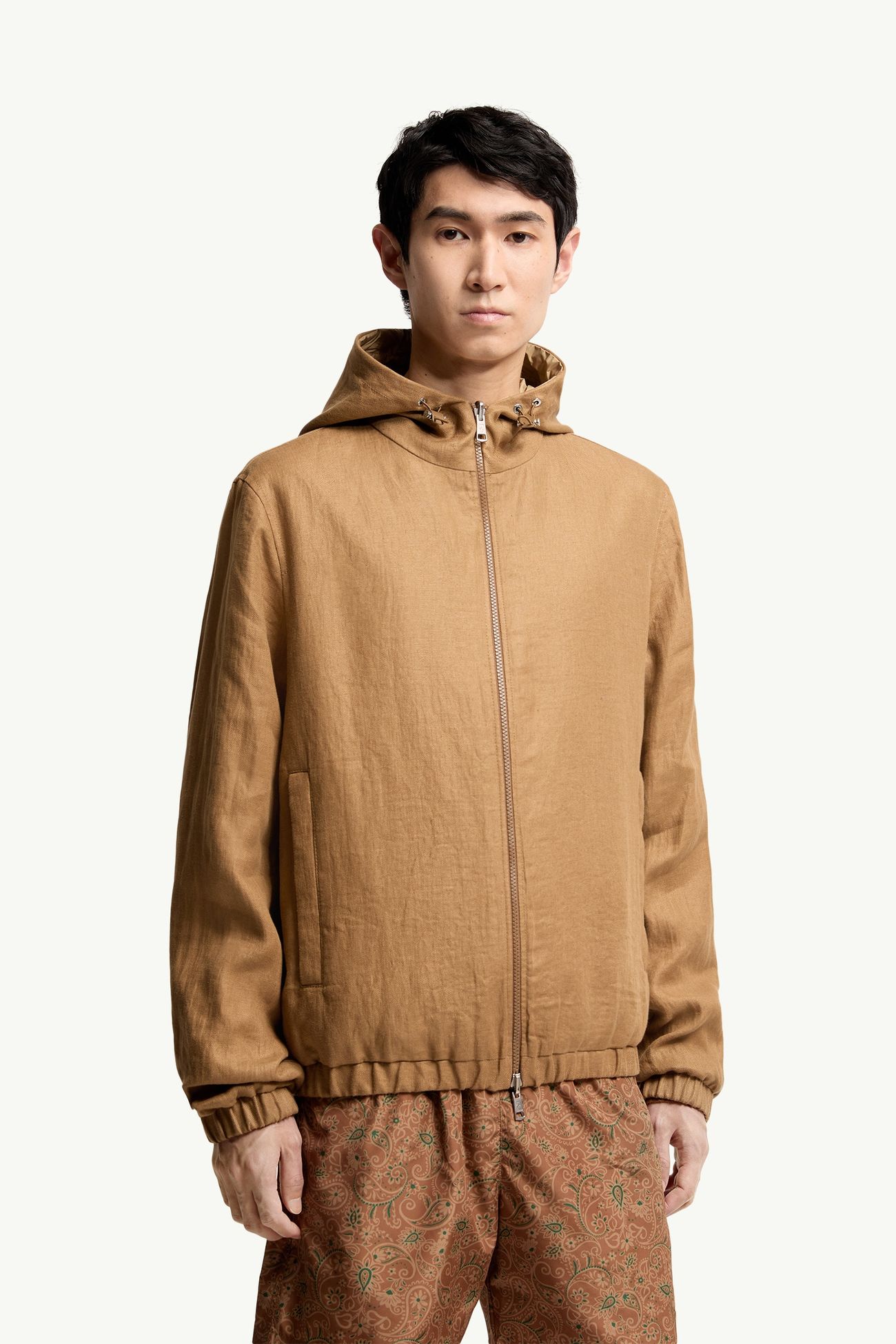 Duguay男士双面连帽风衣夹克外套 男士 浅棕色 Moncler 3