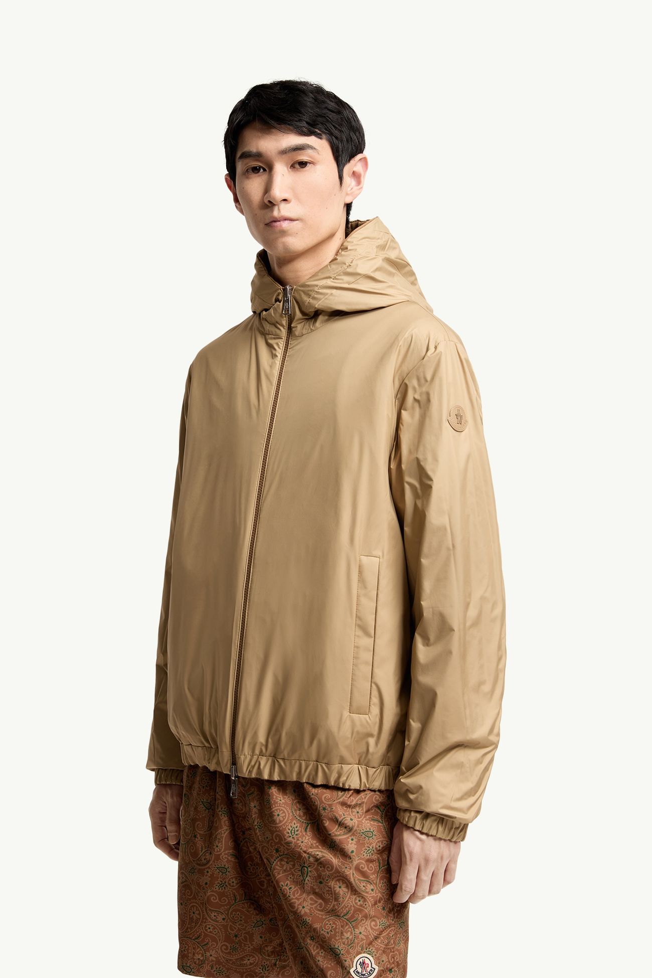 Duguay雙面連帽風褸 男士 淺啡色 Moncler 5