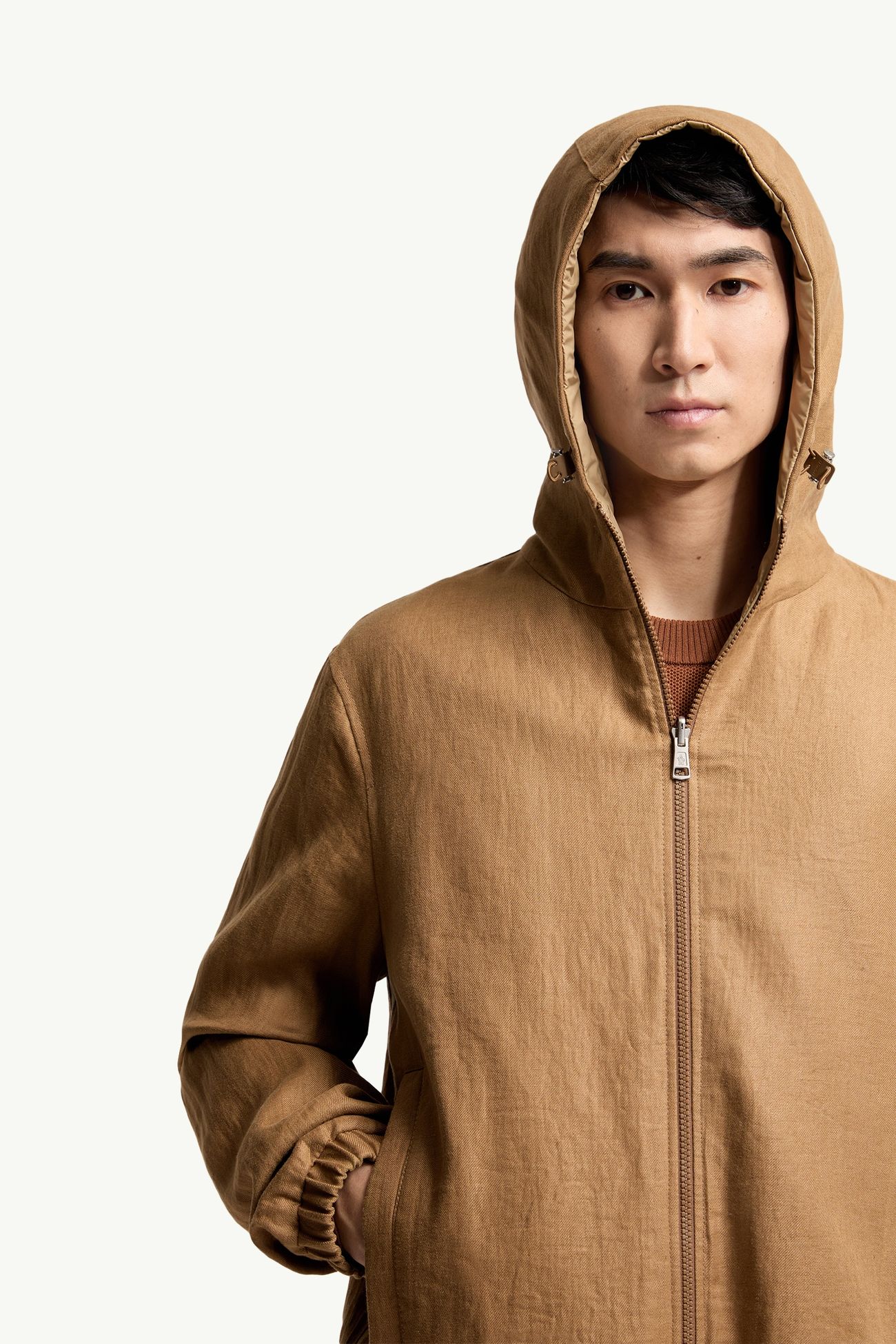 Duguay男士双面连帽风衣夹克外套 男士 浅棕色 Moncler 7