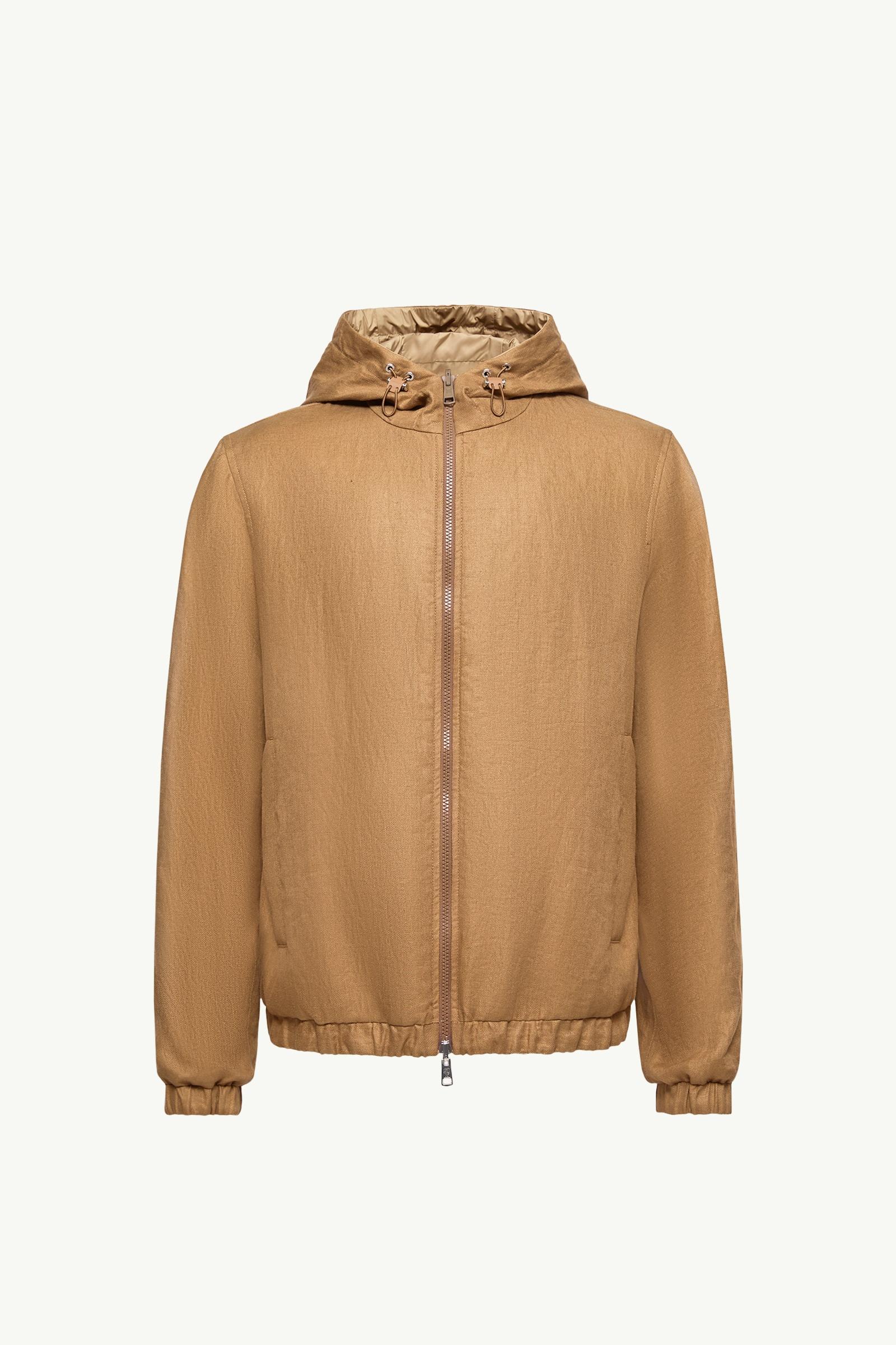 Duguay Reversible Hooded Windbreaker Men Light Brown Moncler, 1 of 0