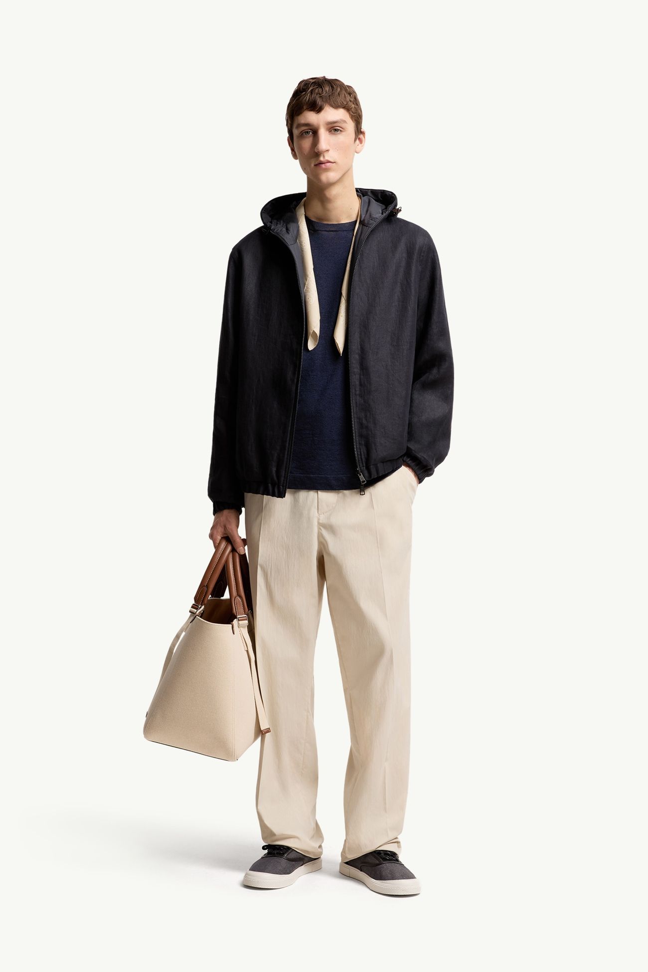 Duguay wendbare Kapuzenjacke Herren Dunkelblau Moncler 0