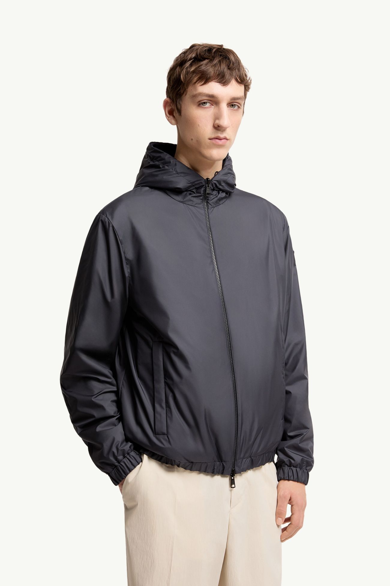 Duguay Reversible Hooded Windbreaker Men Dark Blue Moncler 5