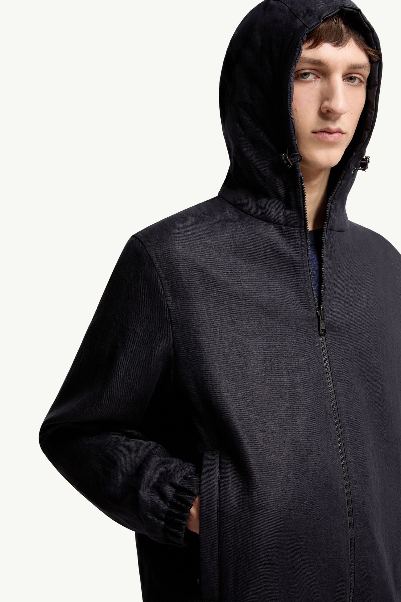 Duguay Reversible Hooded Jacket Men Dark Blue Moncler 7
