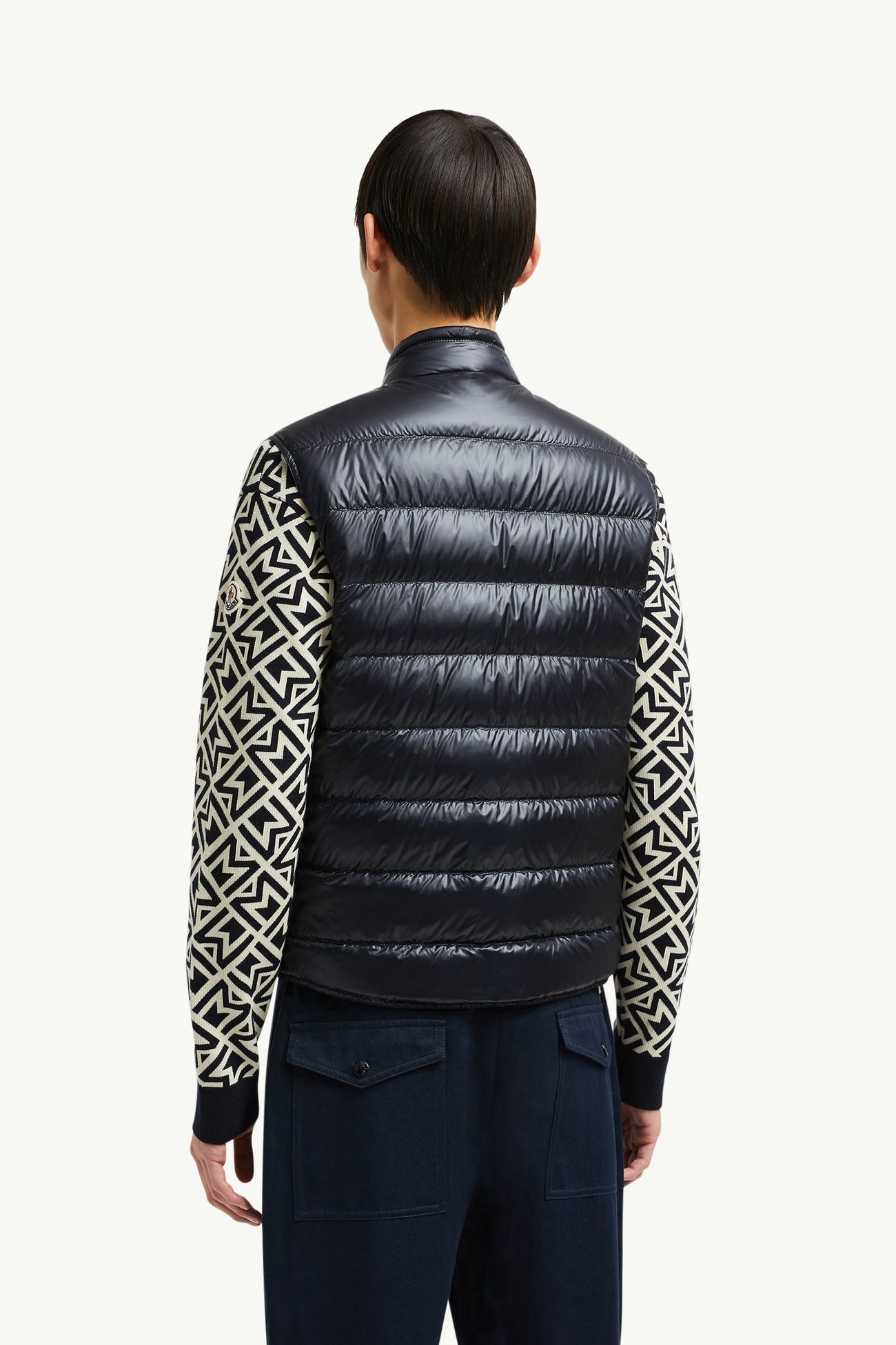 Chaleco plumífero plegable Gui Hombre Azul Noche Moncler 4