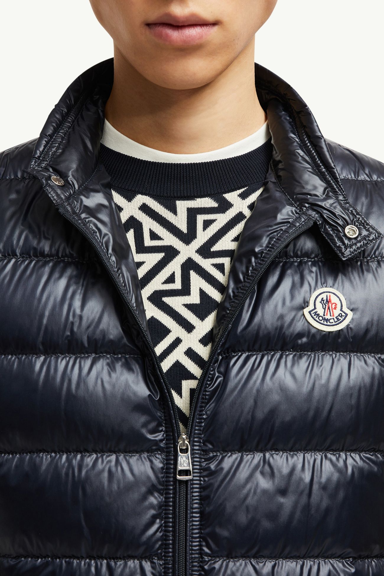 Gui男士可折叠羽绒马甲 男士 午夜蓝 Moncler 6