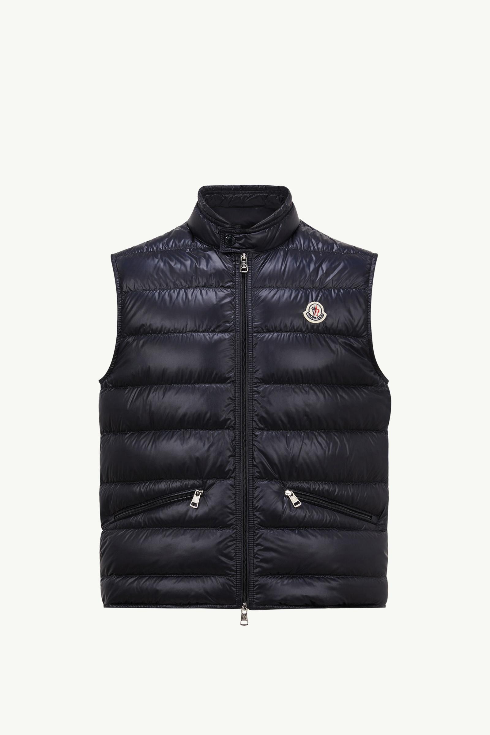 Gui Packable Down Gilet Men Night Blue Moncler