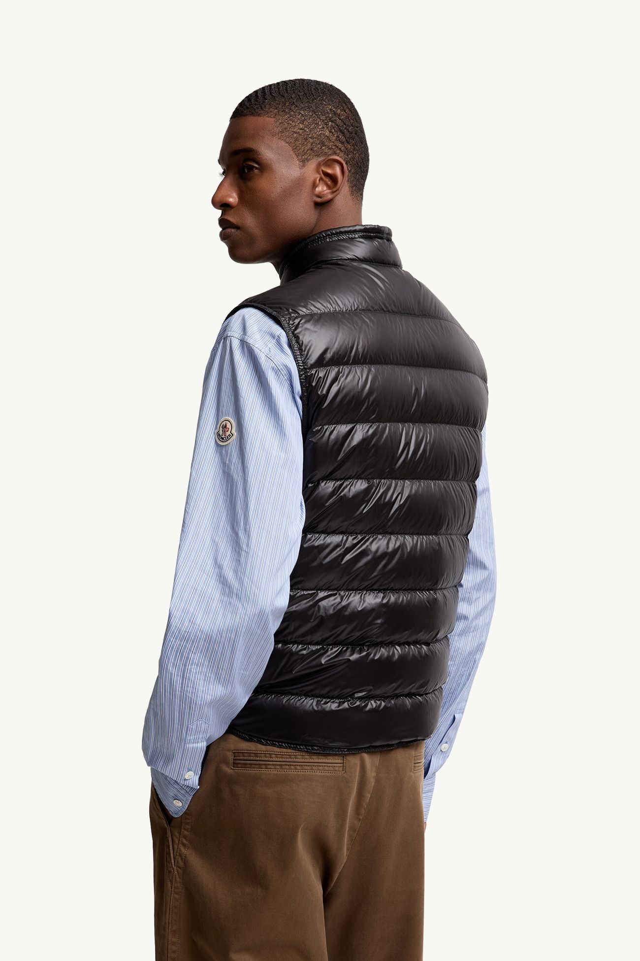 Gui verstaubare Daunenweste Herren Schwarz Moncler 4