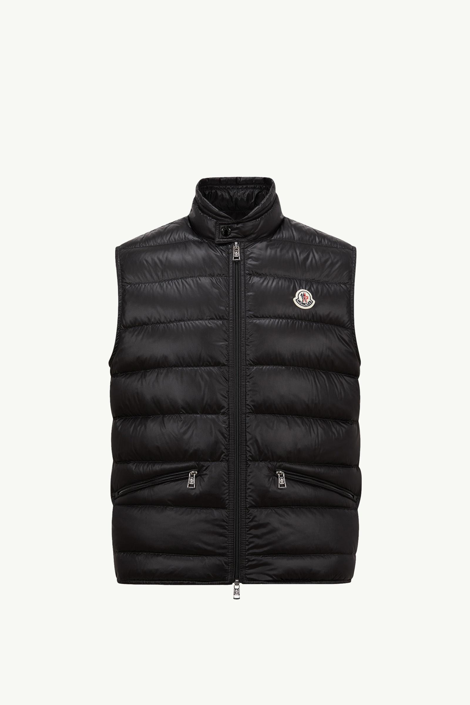 Gui Packable Down Gilet Men Black Moncler