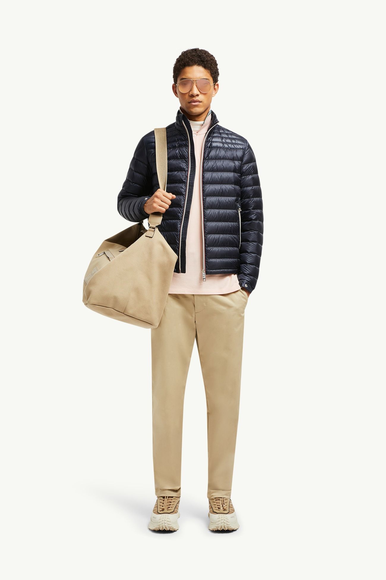 Piumino corto Daniel Uomo Blu Notte Moncler 0