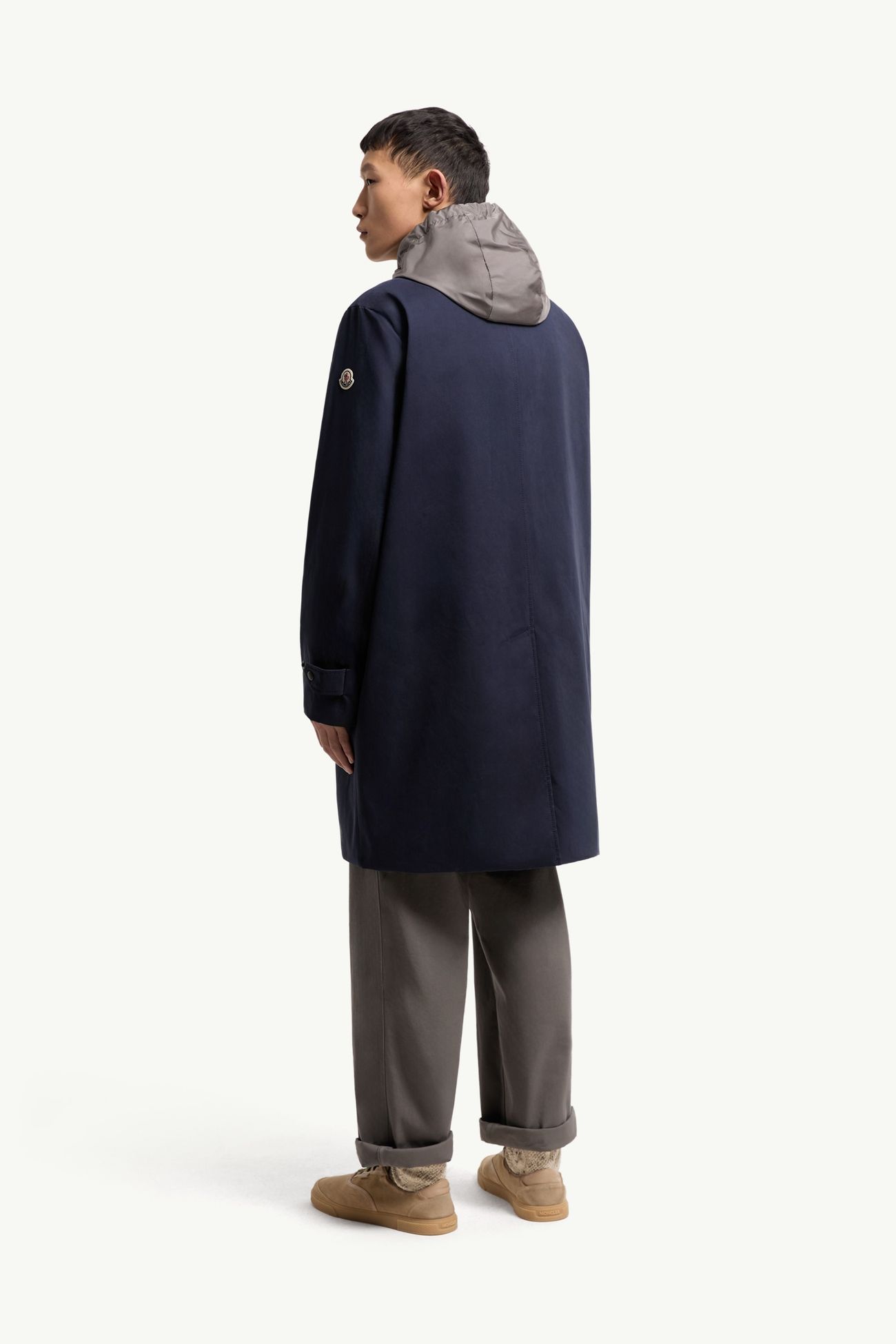 Kervoyal langer Daunenparka mit Kapuze Herren Navyblau Moncler 4