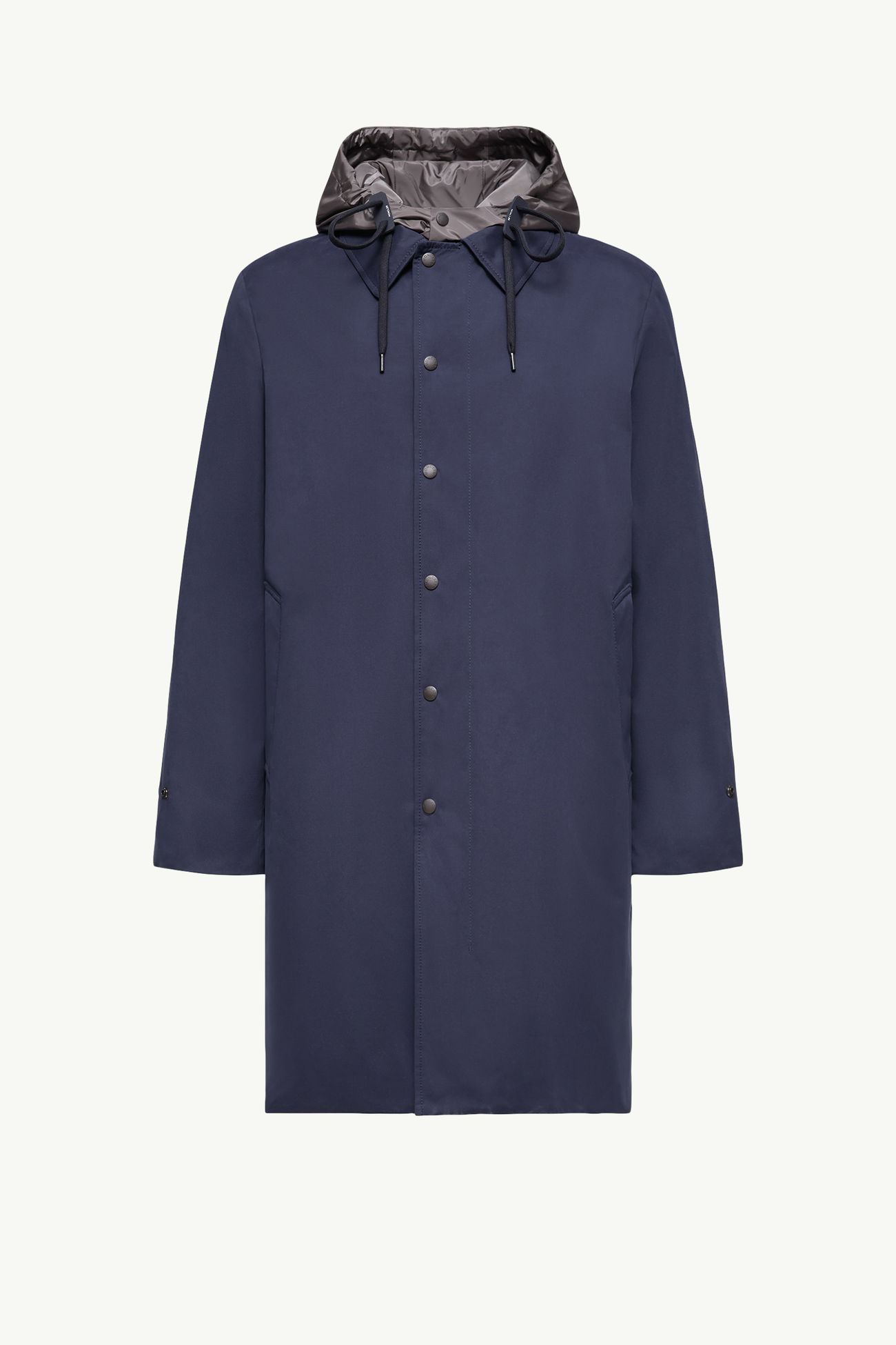 Parka Imbottito Lungo Kervoyal Con Cappuccio Uomo Blu Navy Moncler 2