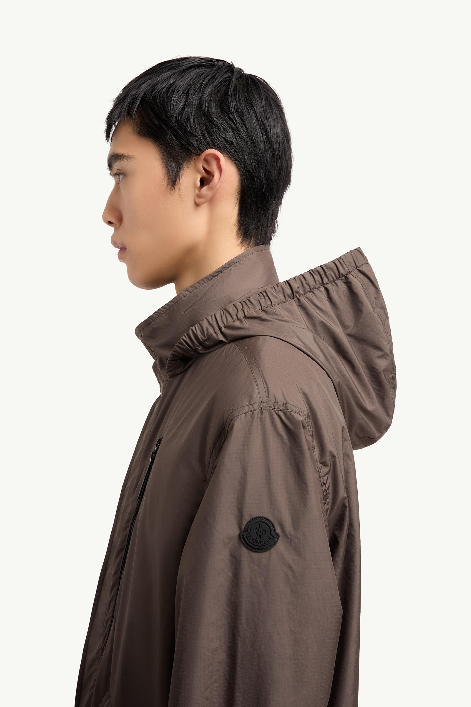 Brown Aliso Hooded Jacket - Windbreakers & Raincoats for Men
