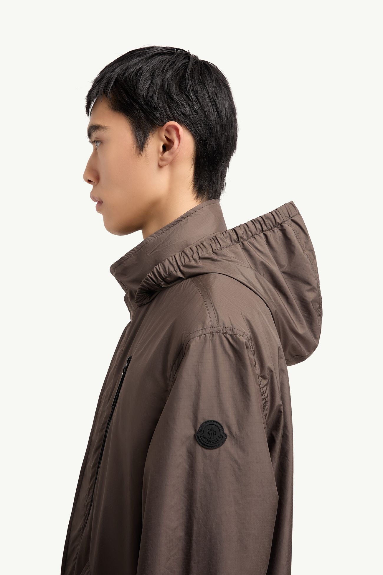 Aliso 후드 레인 코트 남성 브라운 Moncler 1
