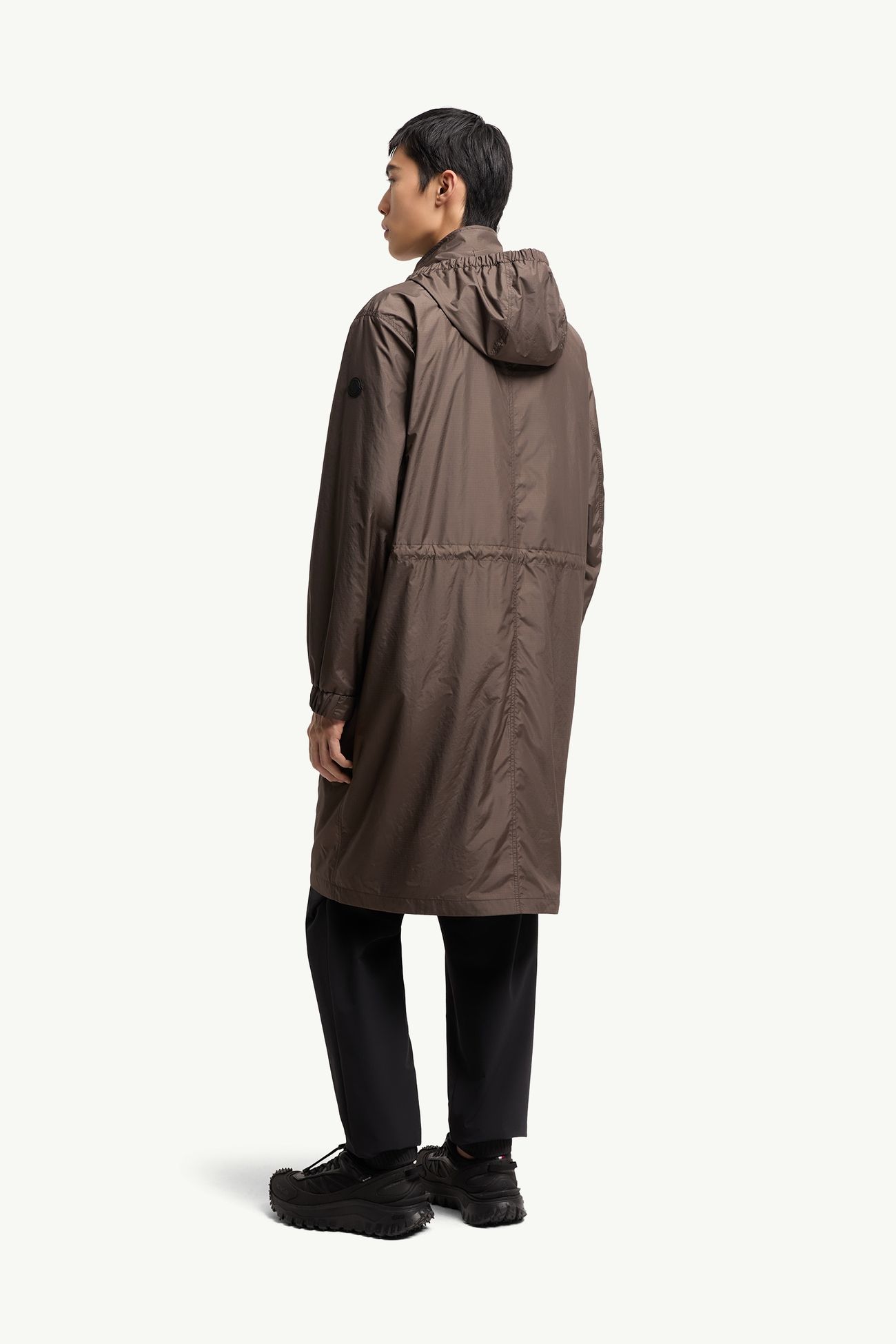 Manteau de pluie à capuche Aliso Hommes Marron Moncler 4