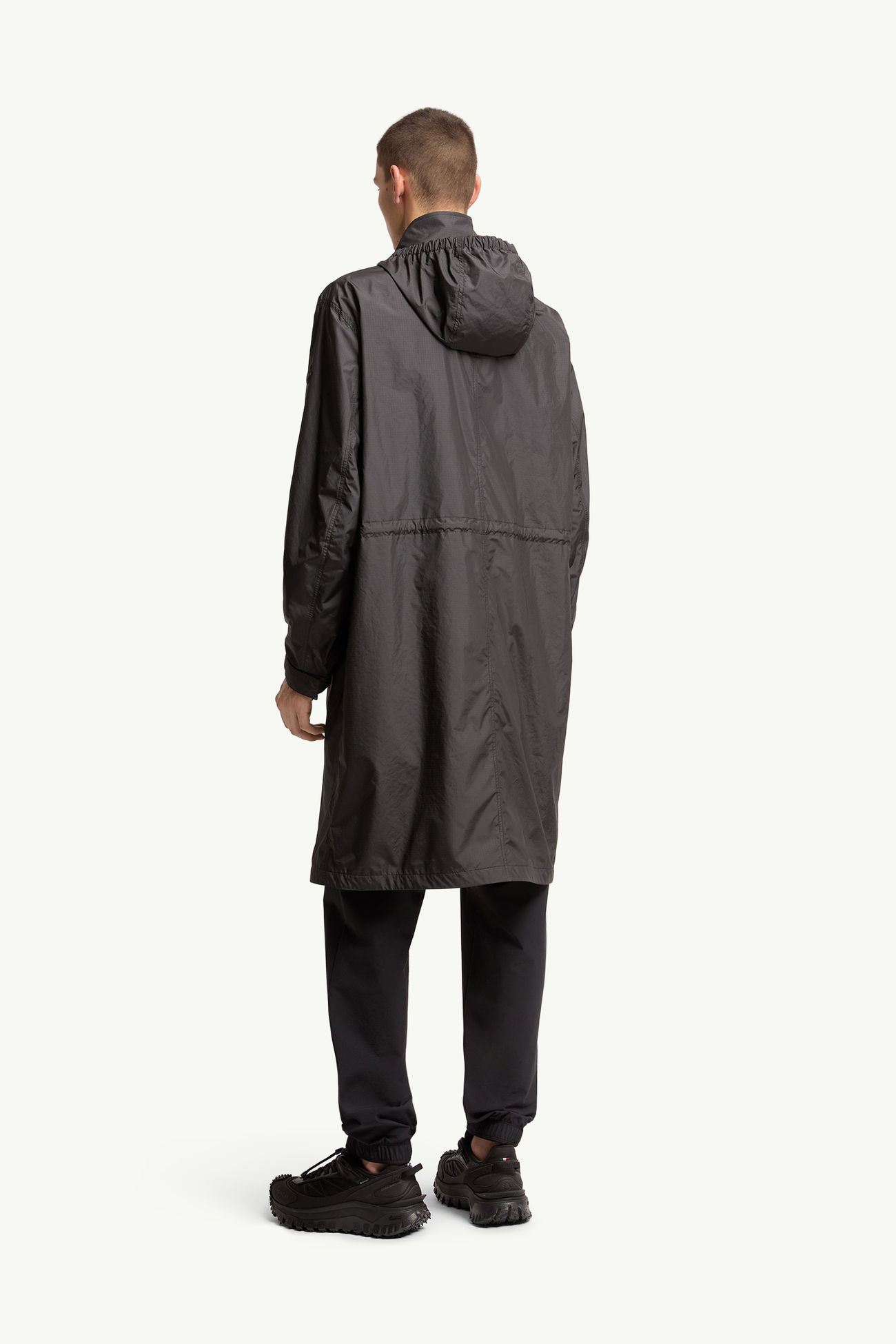 Abrigo impermeable con capucha Aliso Hombre Negro Moncler 4