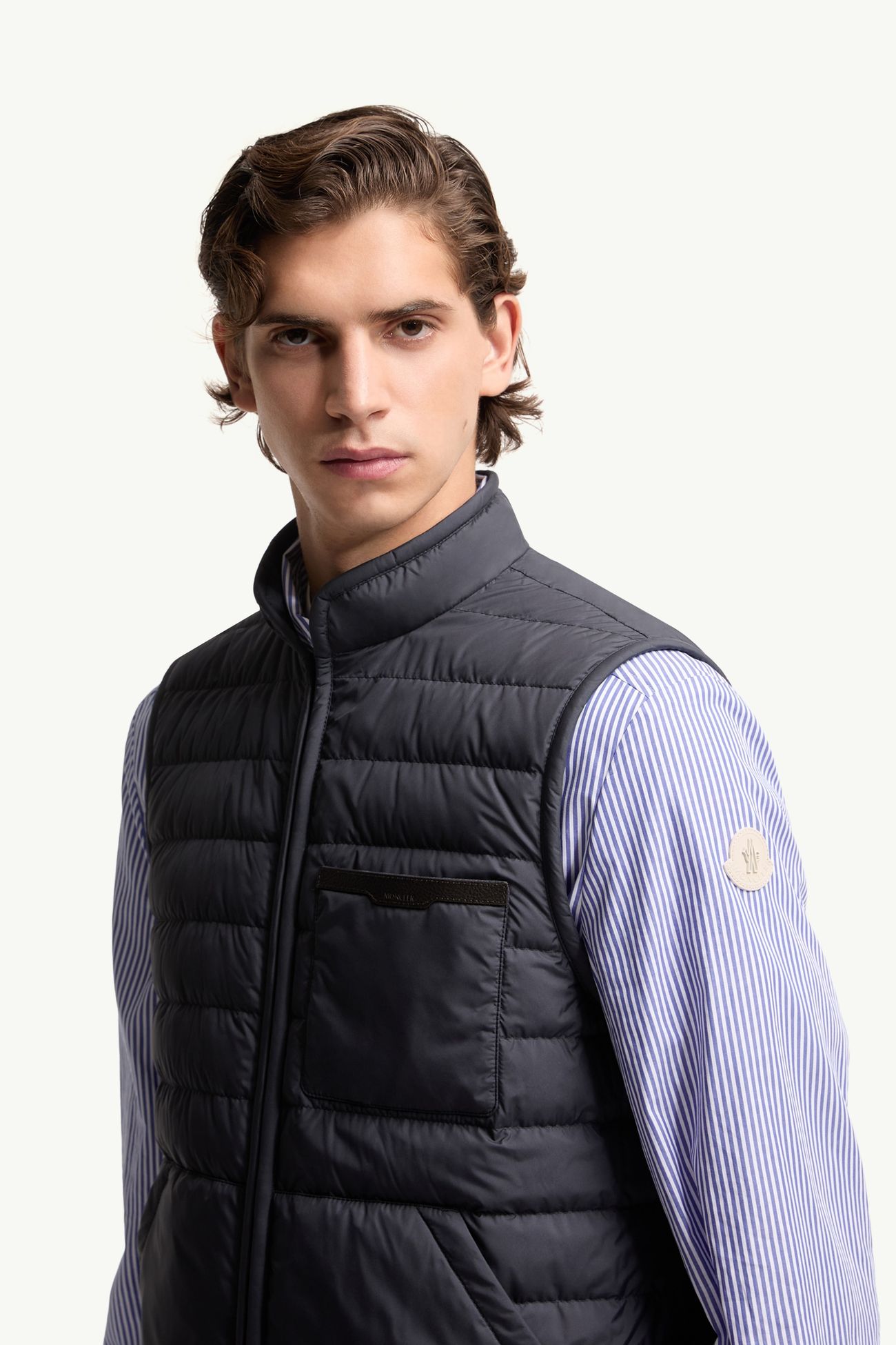 Doudoune-chemise mi-longue 3-en-1 Brecon Hommes Bleu foncé Moncler 1