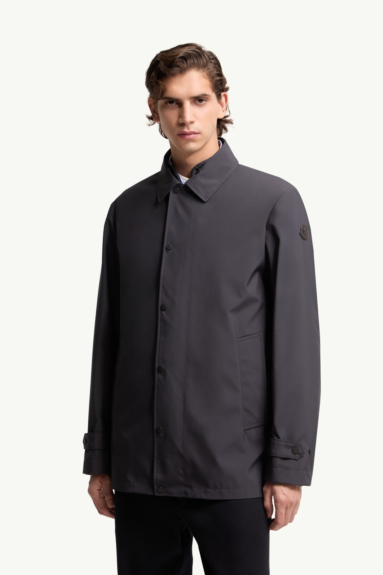 Brecon Mid-Length 3-in-1 Down Shirt Jacket Men Dark Blue Moncler 3