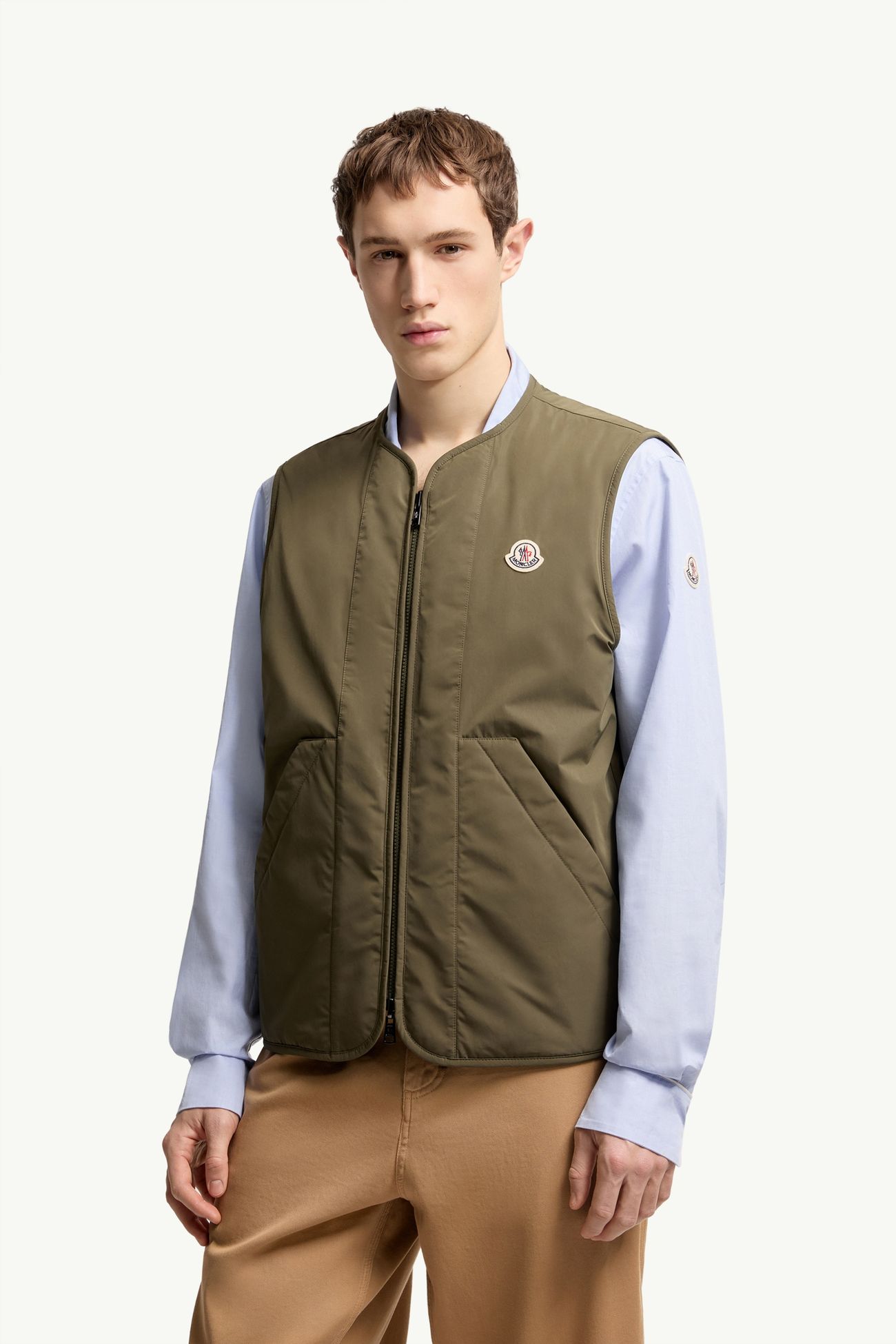 Doudoune-chemise réversible 3-en-1 Roquille Hommes Vert Olive Moncler 5